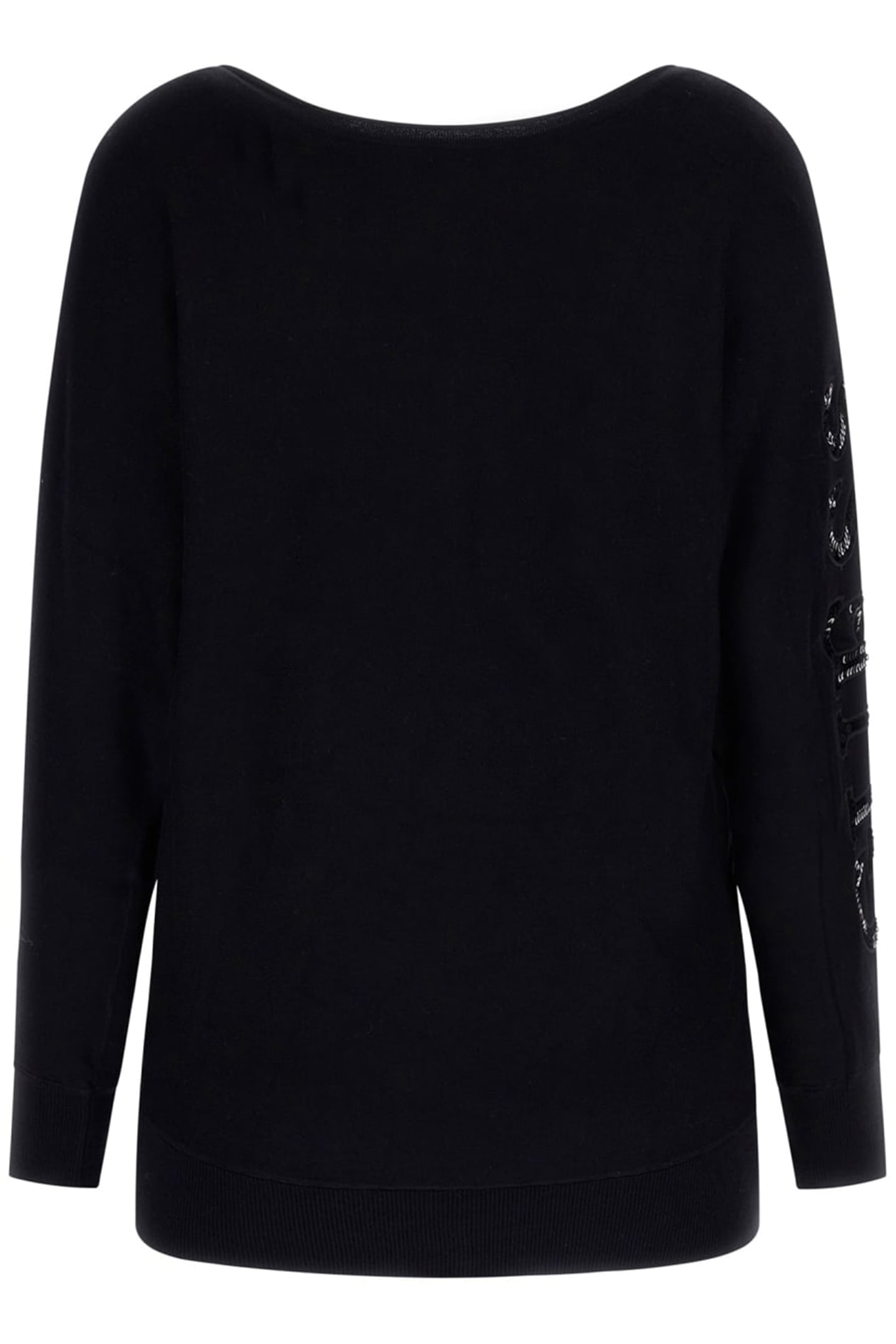 GUESS ECO MAEVE LOGO BAT SLEEV JET BLACK A996 2