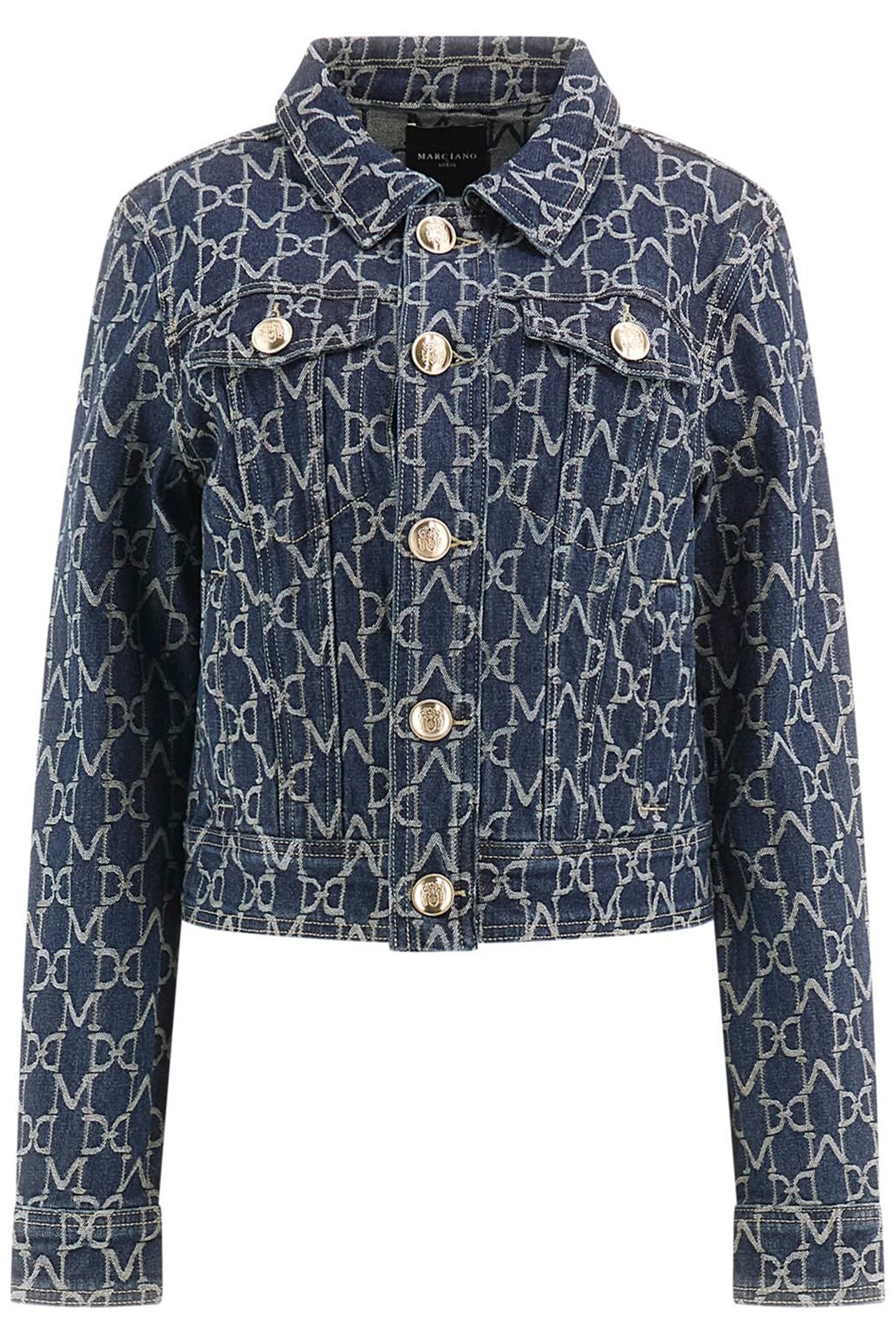 MARCIANO BY GUESS BEA TRACKER JACKET MONOGRAM JACQUARD BL 4