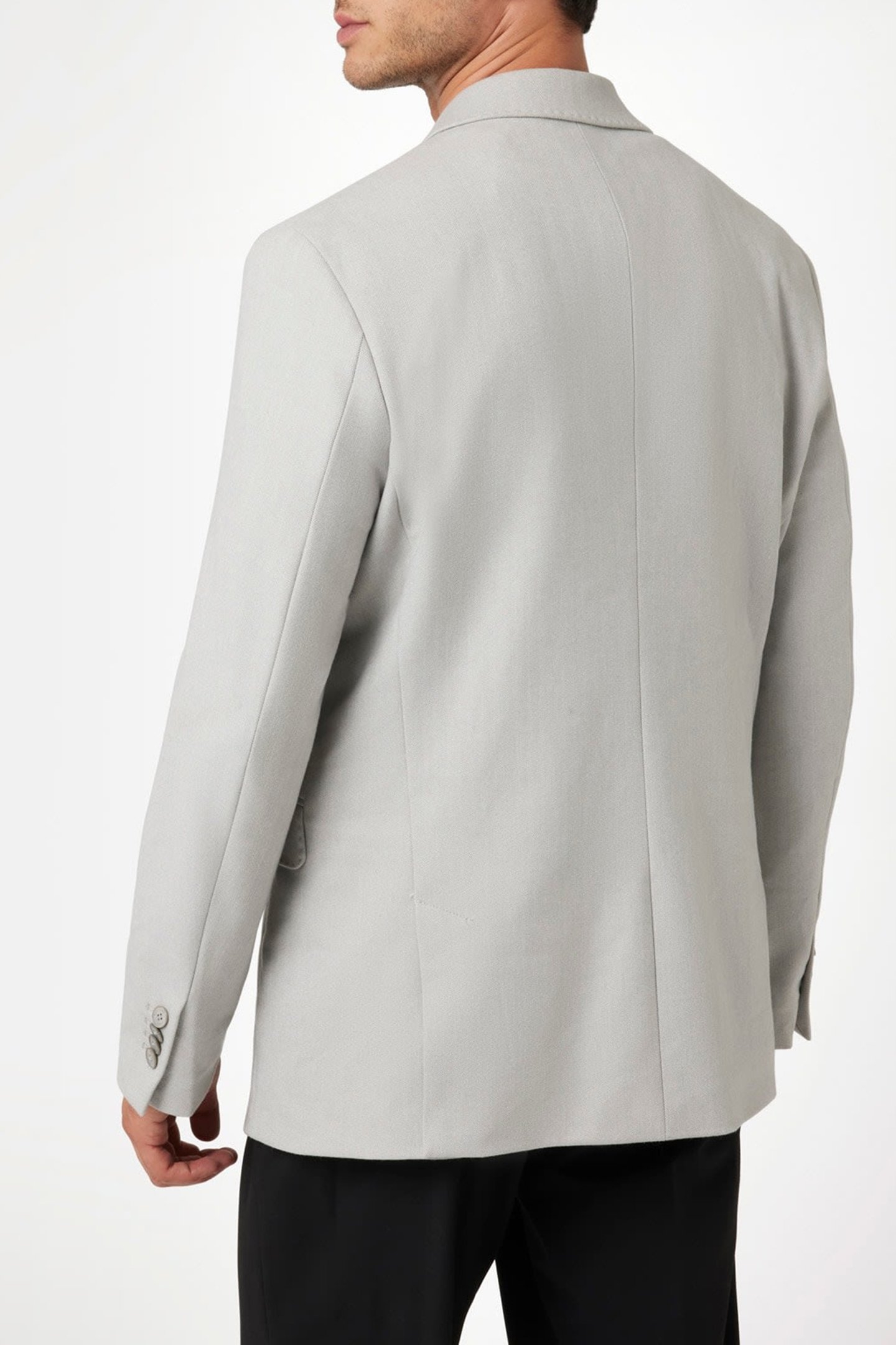 SEAN 2B NOTCH BLAZER GREY HERRINGBONE 2