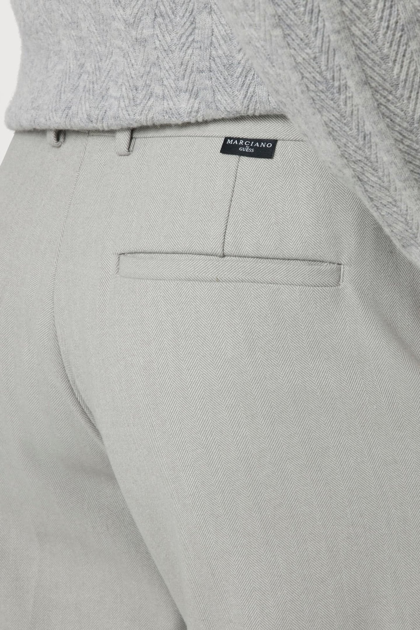 ROGER CLASSIC CHINO GREY HERRINGBONE 5