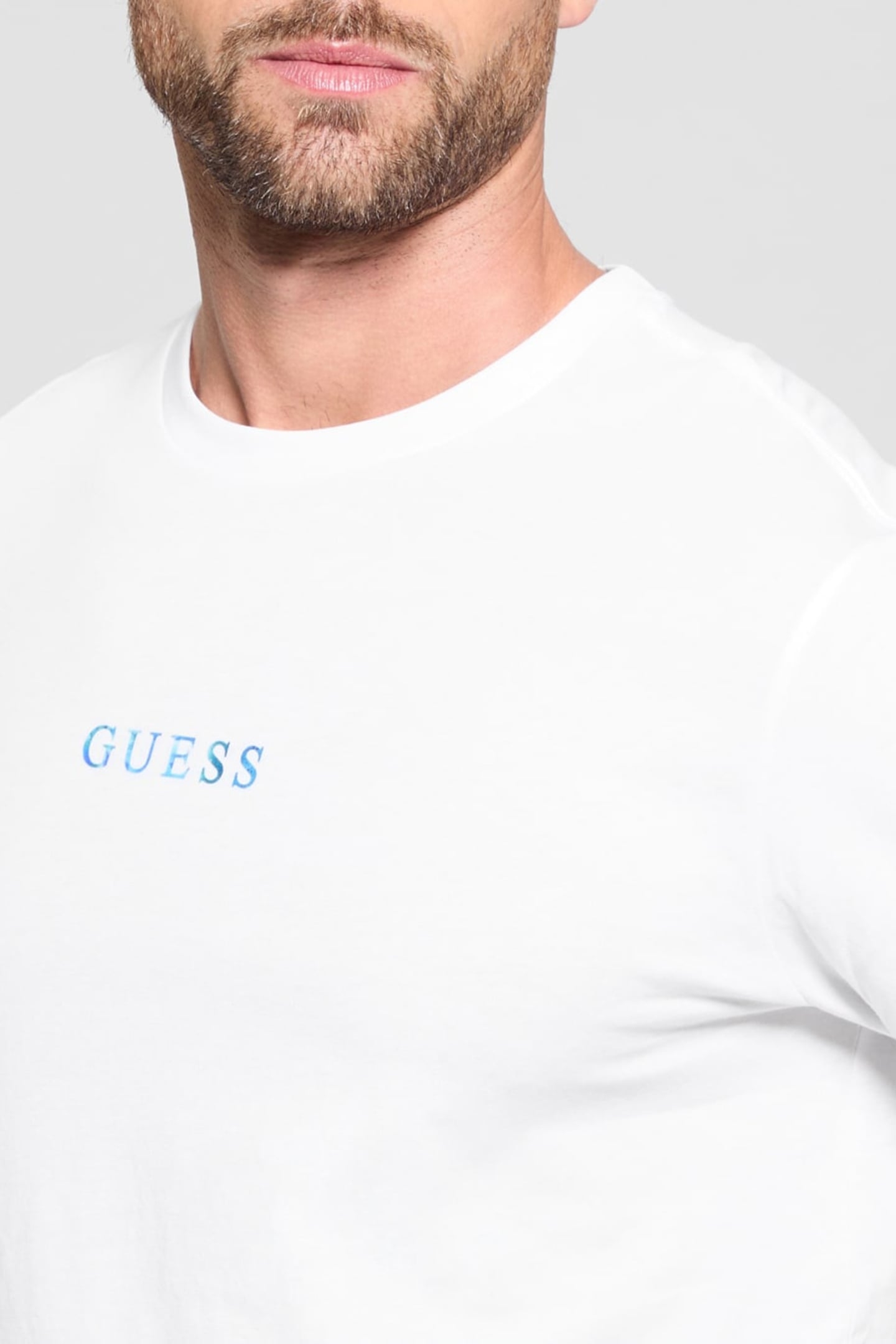GUESS ECO SS BSC PAINTED QUATT PURE WHITE 5