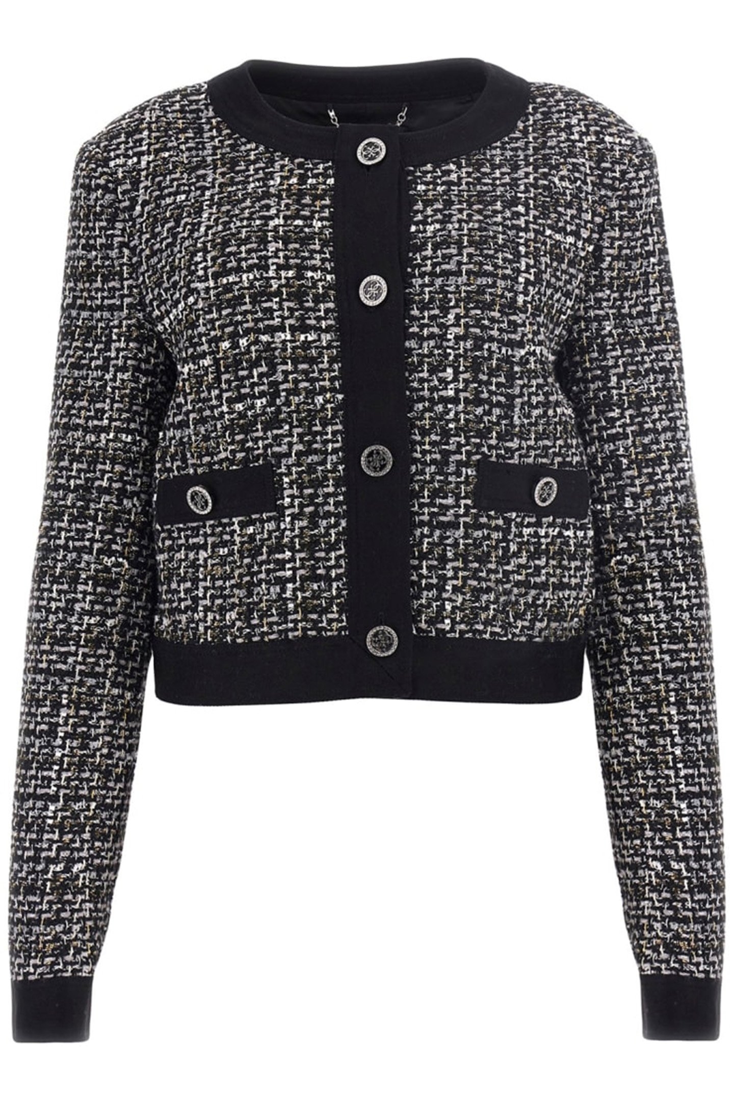 YVONNE MIX DENIM TWE BLACK AND WHITE BOUC 3