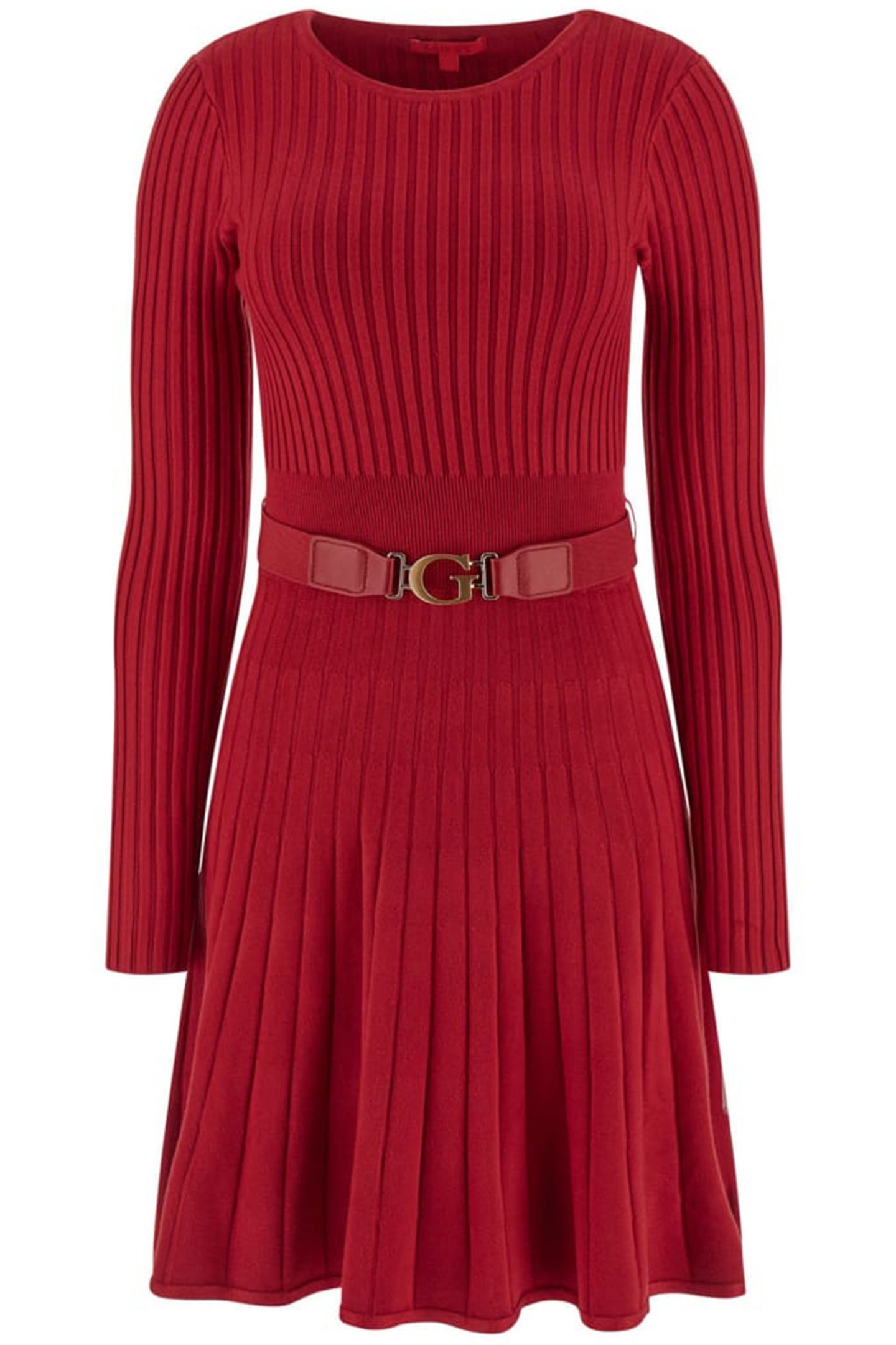 LS RIB PLEATED PAIGE SIREN RED 4