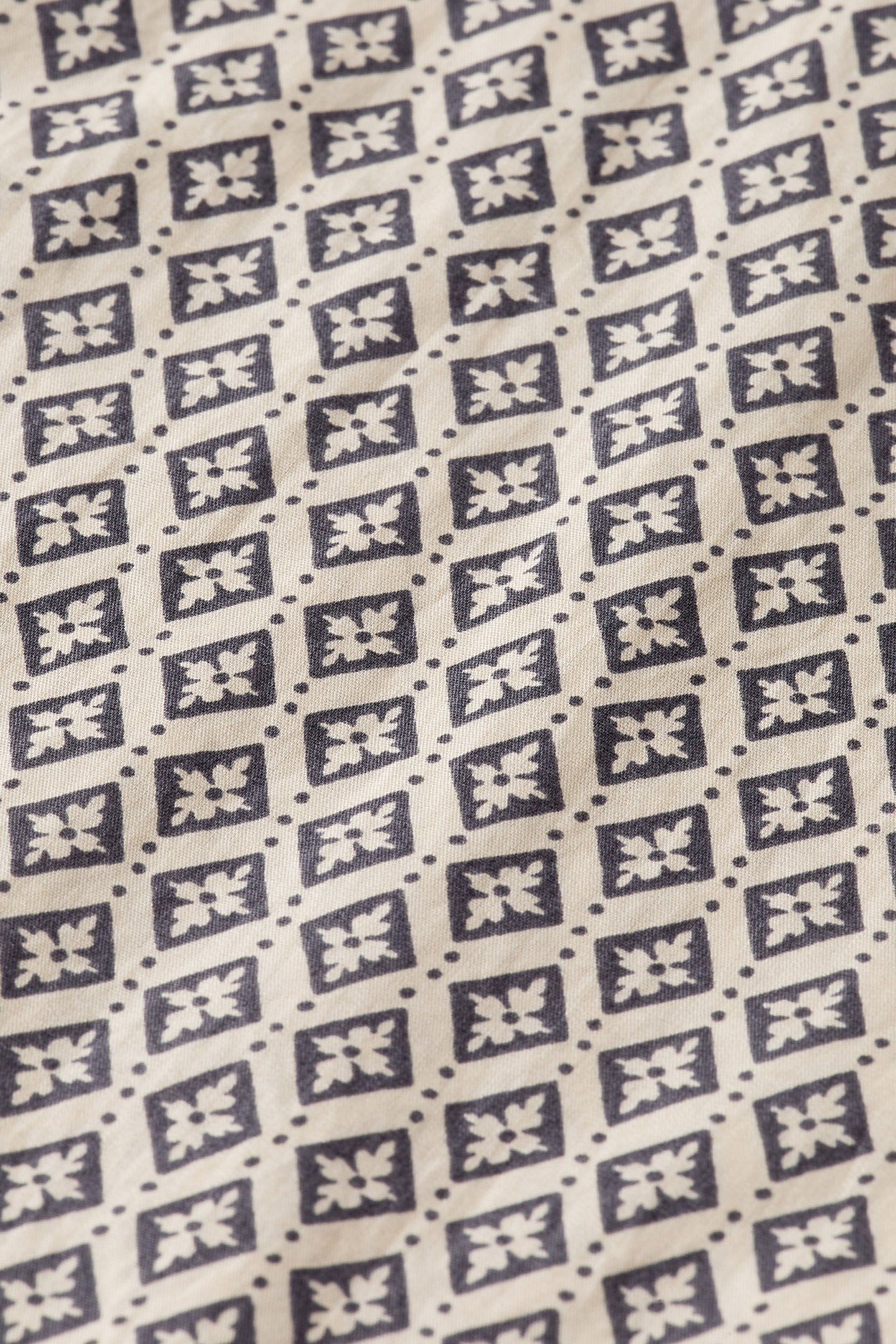 SLIM FIT DITSY AOP SHIRT PARCHMENT GEO FLOWER 3