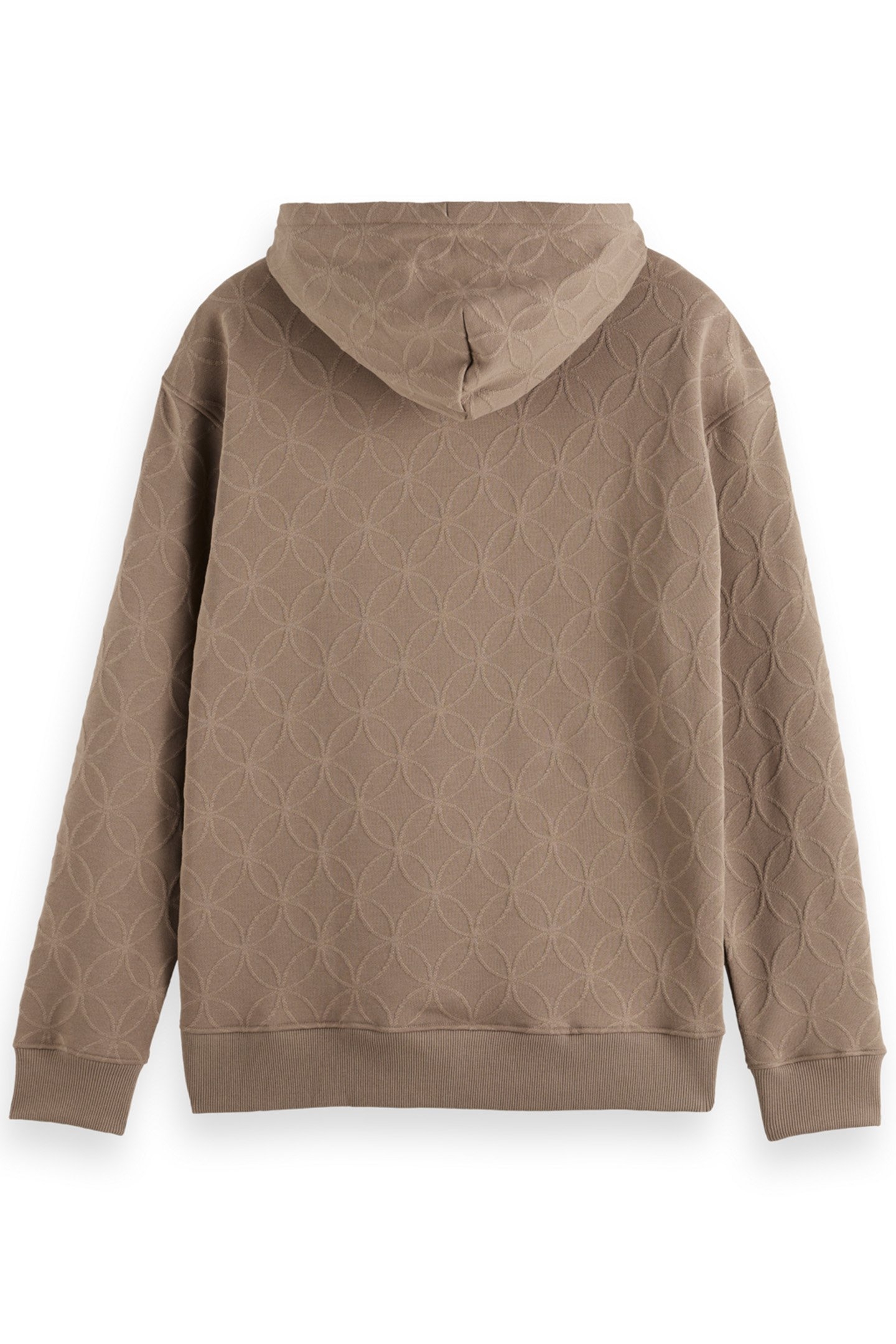 JACQUARD TERRY HOODIE CAPPUCHINO 5