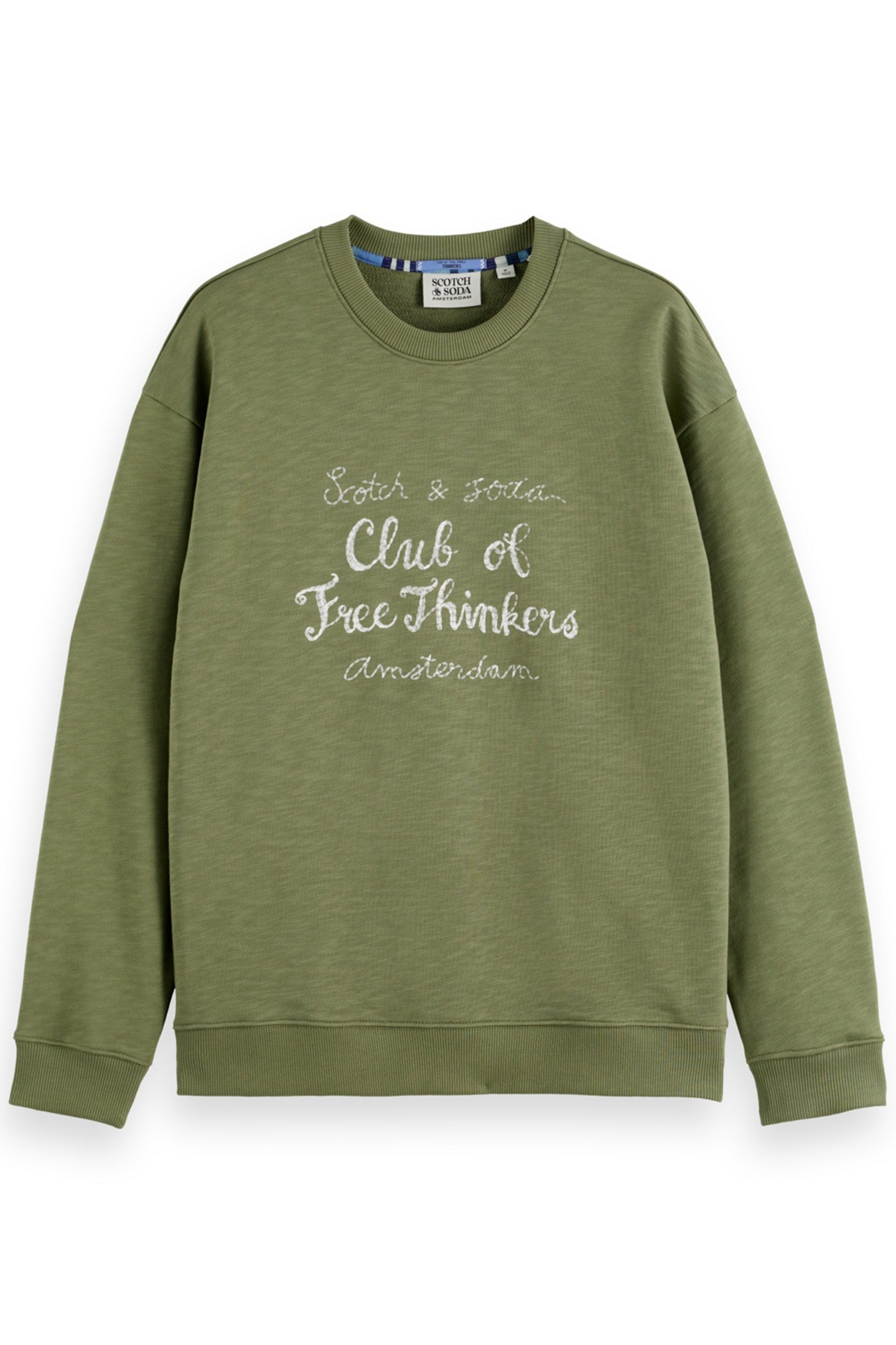 CHEST ARTWORK SWEATSHIRT GREEN IVY 1