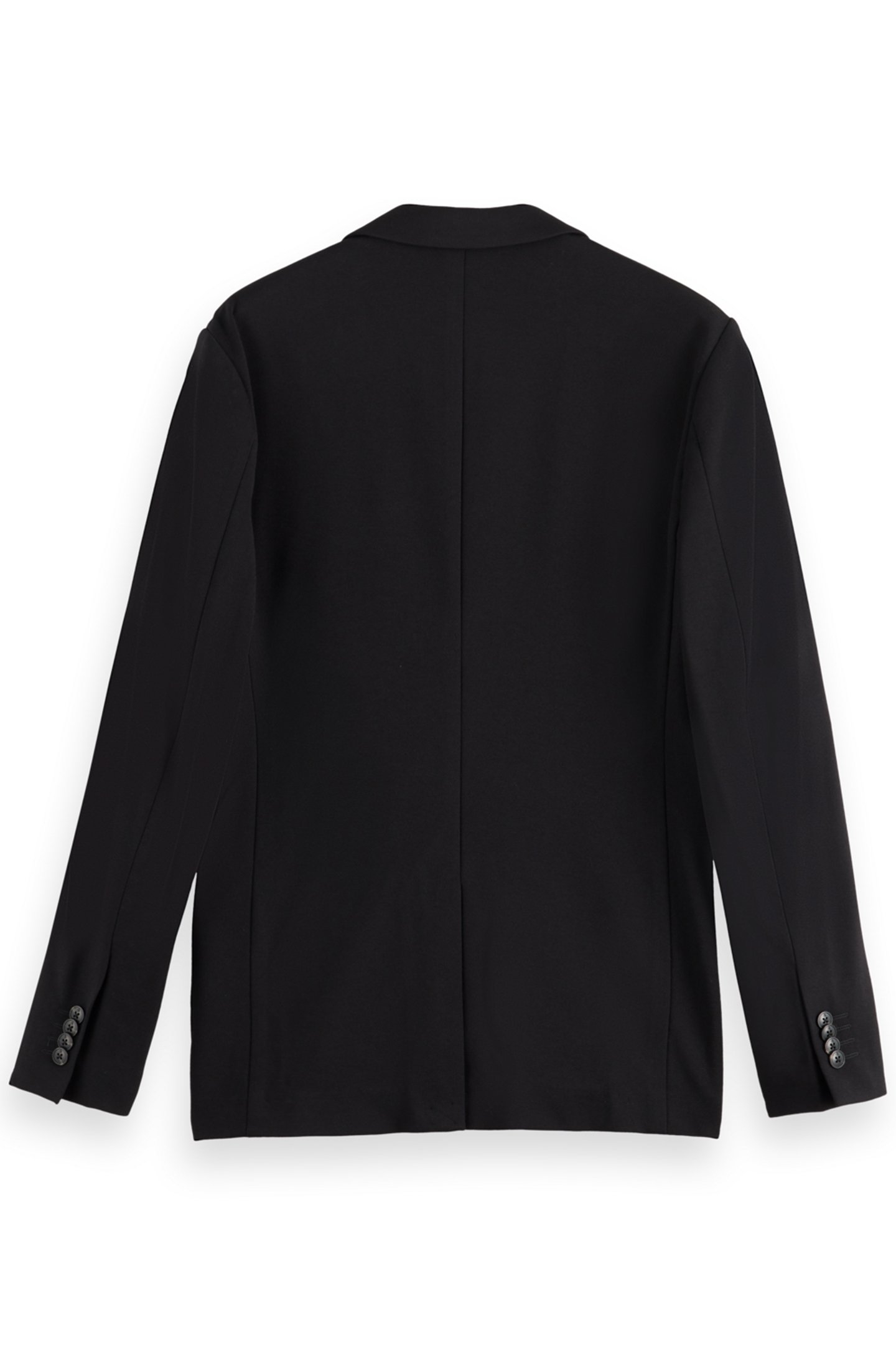 SINGLE-BREASTED JERSEY BLAZER BLACK MELANGE 2