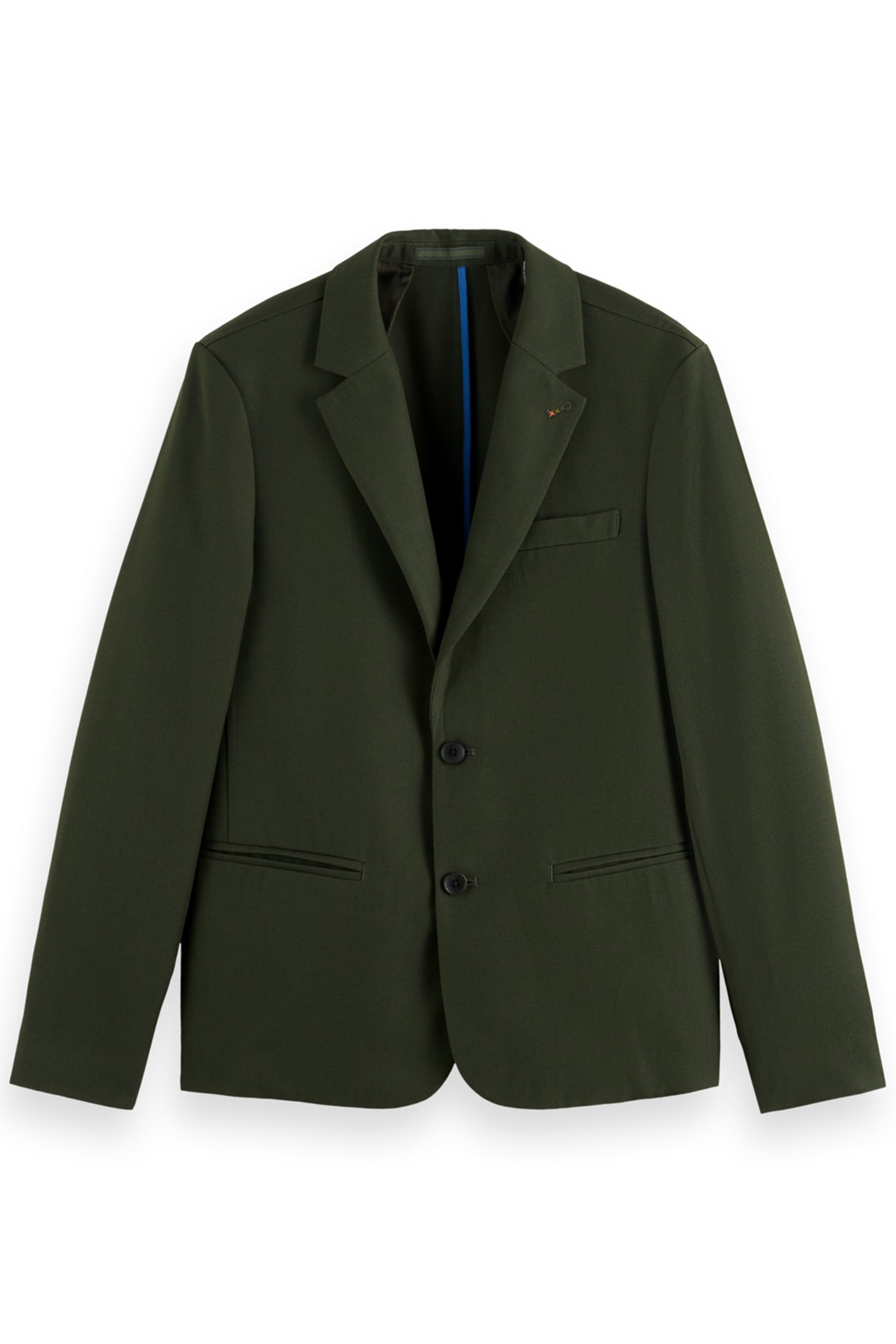 UNCONSTRUCTED RELAXED WOOL-BLEND BLAZER HERITAGE GREEN 1