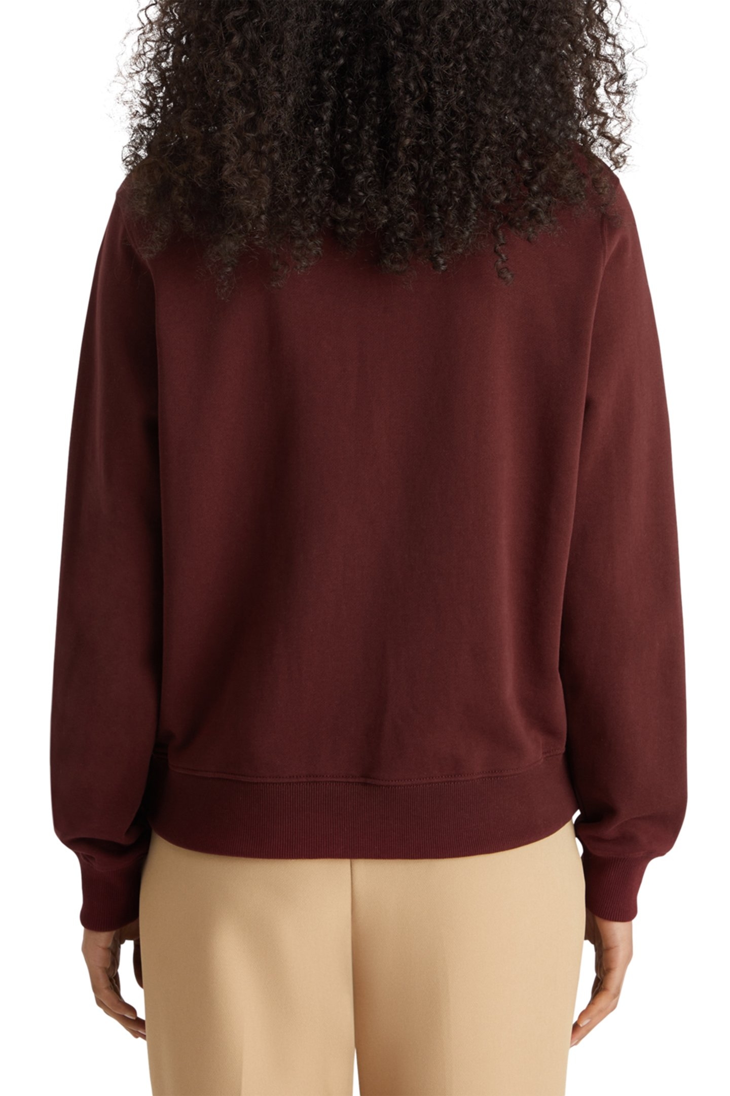 CHEST ARTWORK REGULAR FIT SWEATSHIRT BORDEAUX 2