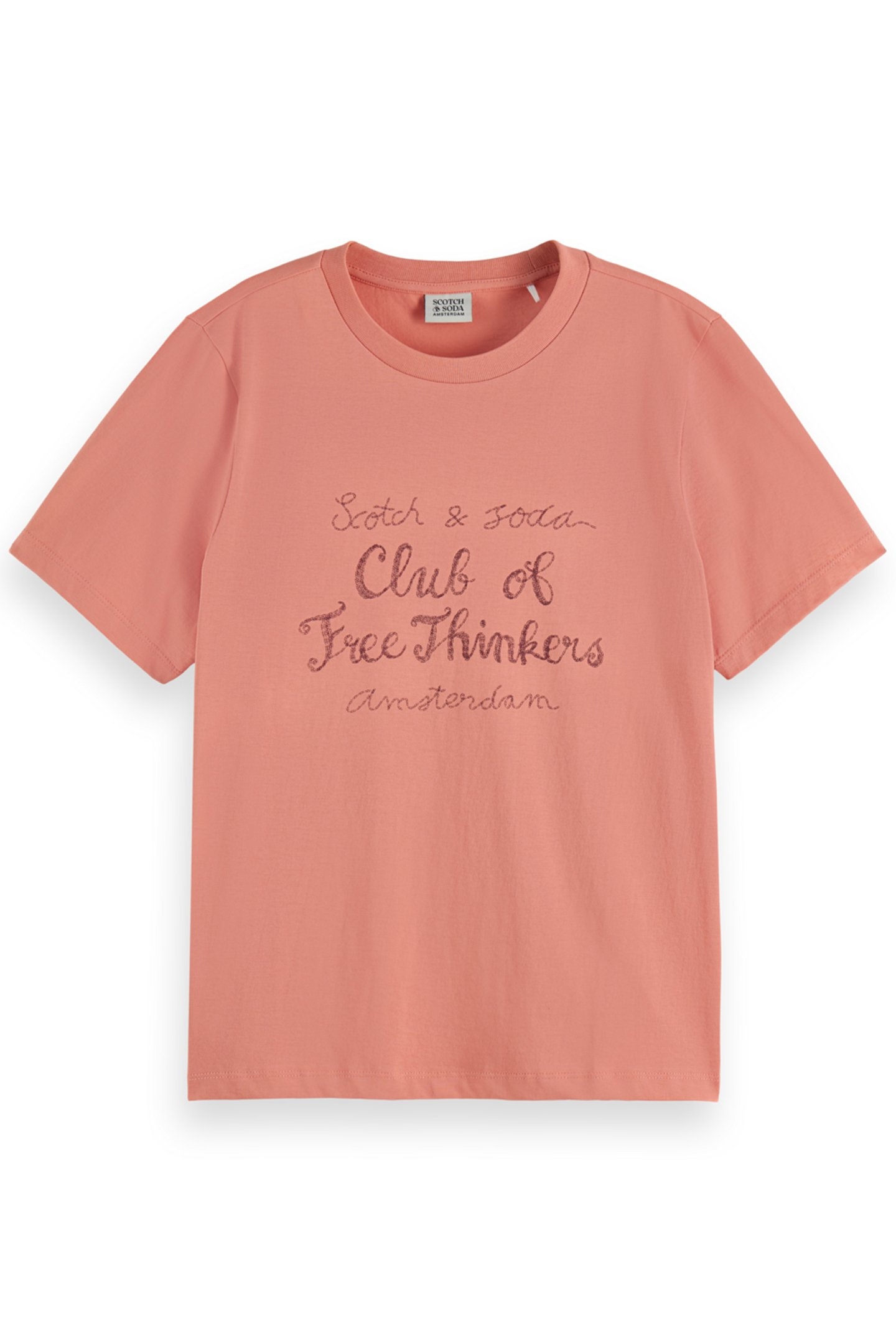REGULAR FIT T-SHIRT WITH FRONT ARTWORK CLAY PINK 3