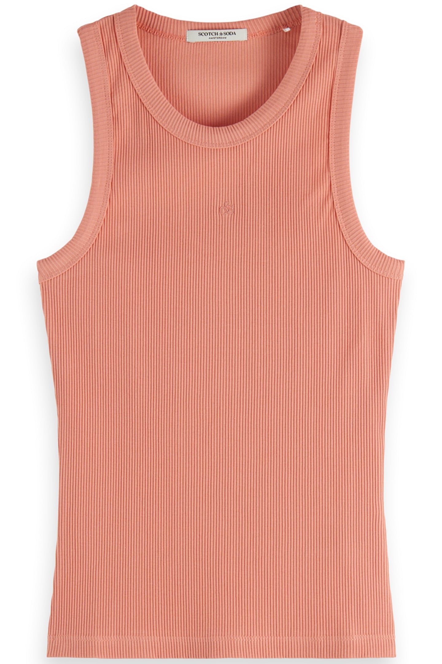 RACER RIB TANK CLAY PINK 1