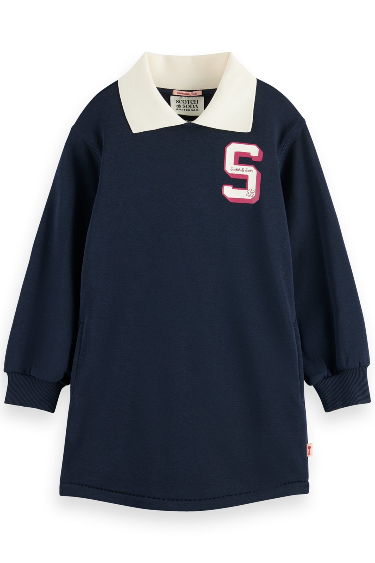 GIRL VARSITY SWEAT DRESS NIGHT 1