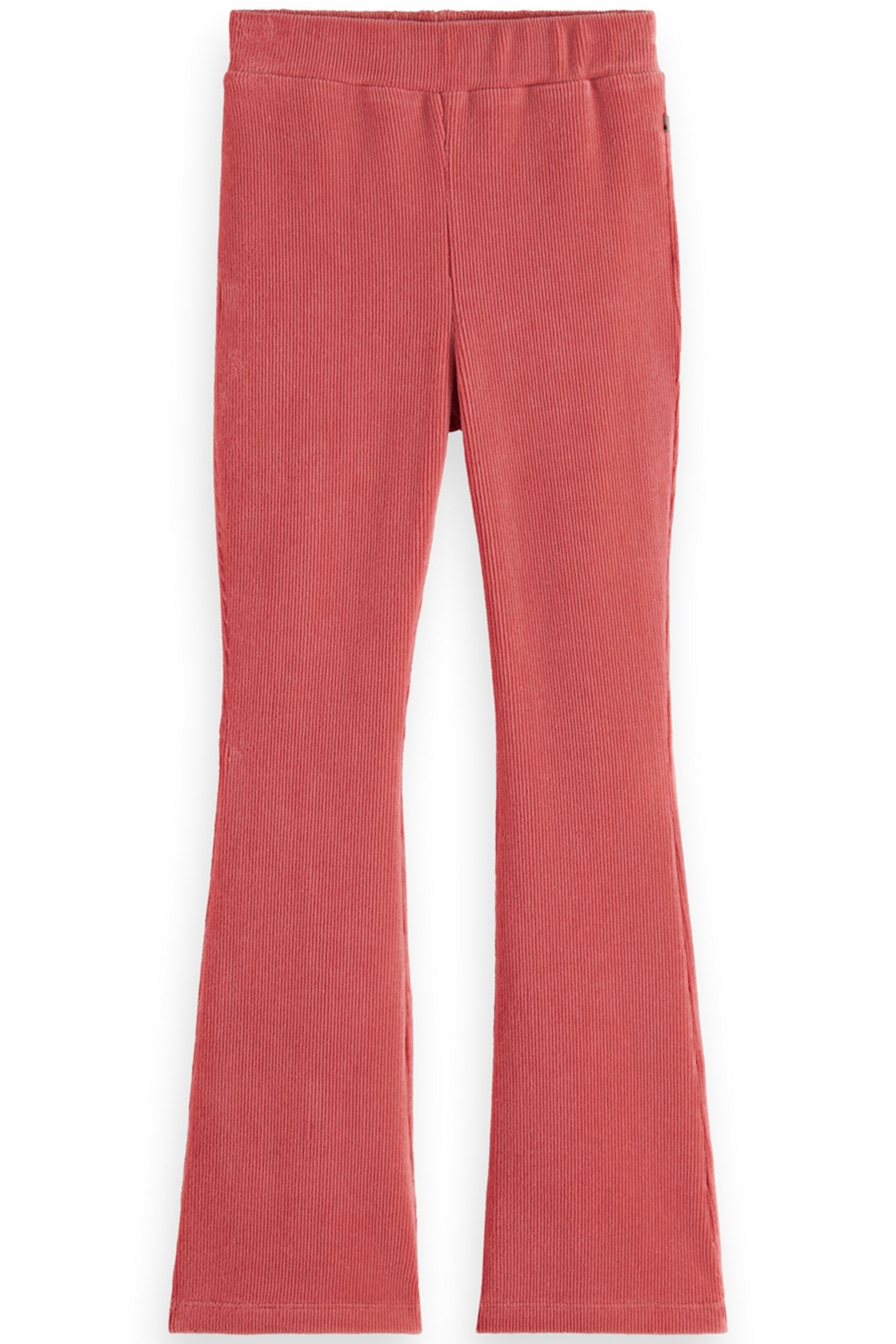 GIRL VELVET CORD FLARE LEGGING REUNION ROSE 1