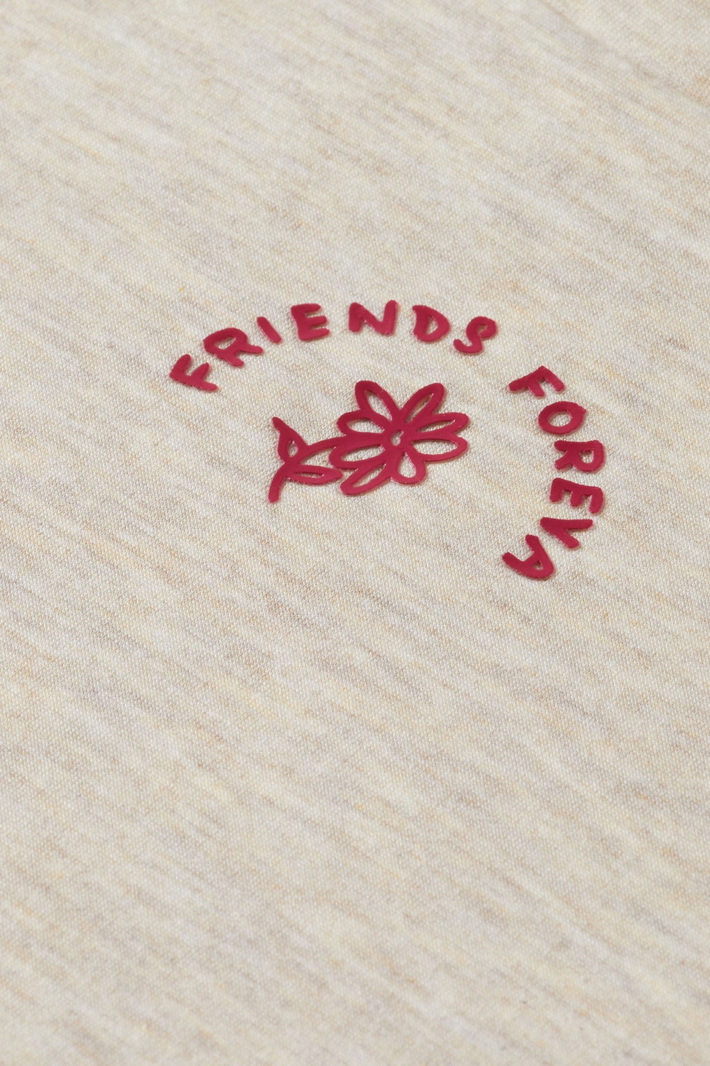 GIRL REGULAR-FIT MODAL CREWNECK OATMEAL MELANGE 3