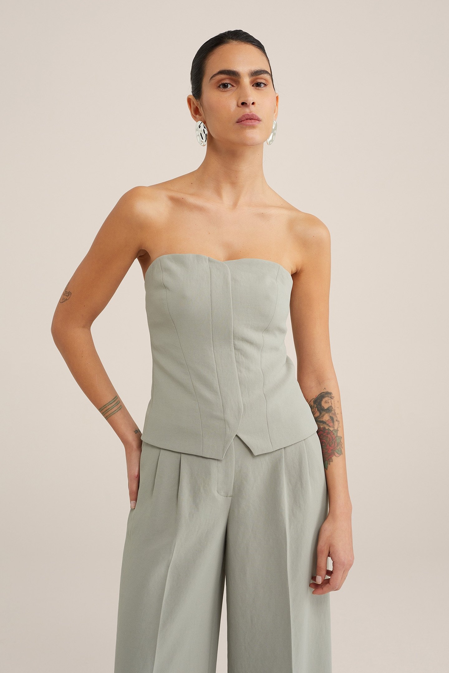 BLOUSE PASTEL GREEN 1