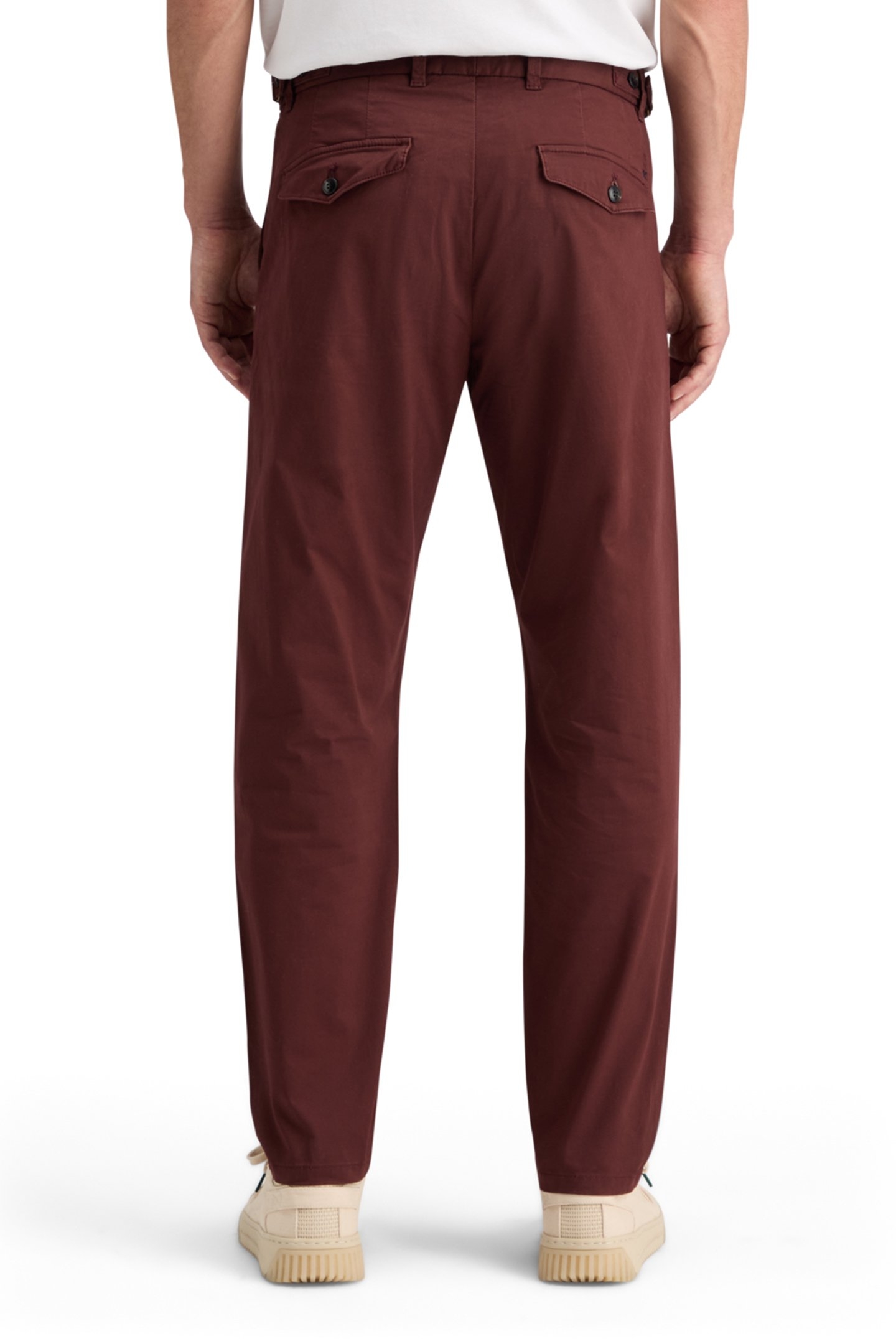 BLAKE - PLEATED SATINE CHINO RICH MAHOGANY 2