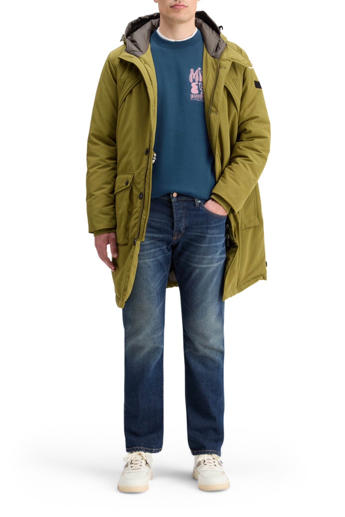 LEFT CHEST ARTWORK SWEATSHIRT HERITAGE BLUE 6