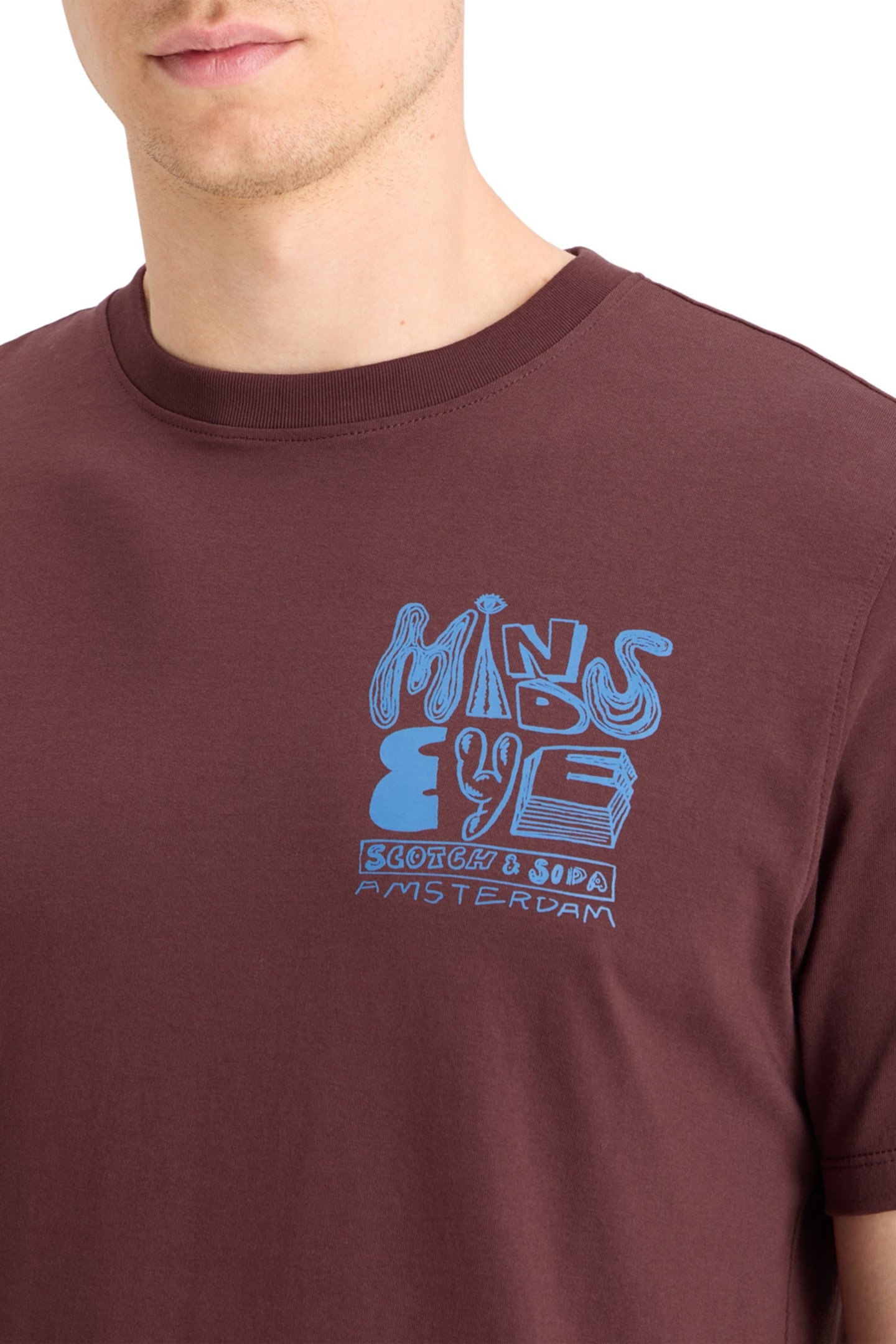 CHEST ARTWORK T-SHIRT RICH MAHOGANY 6