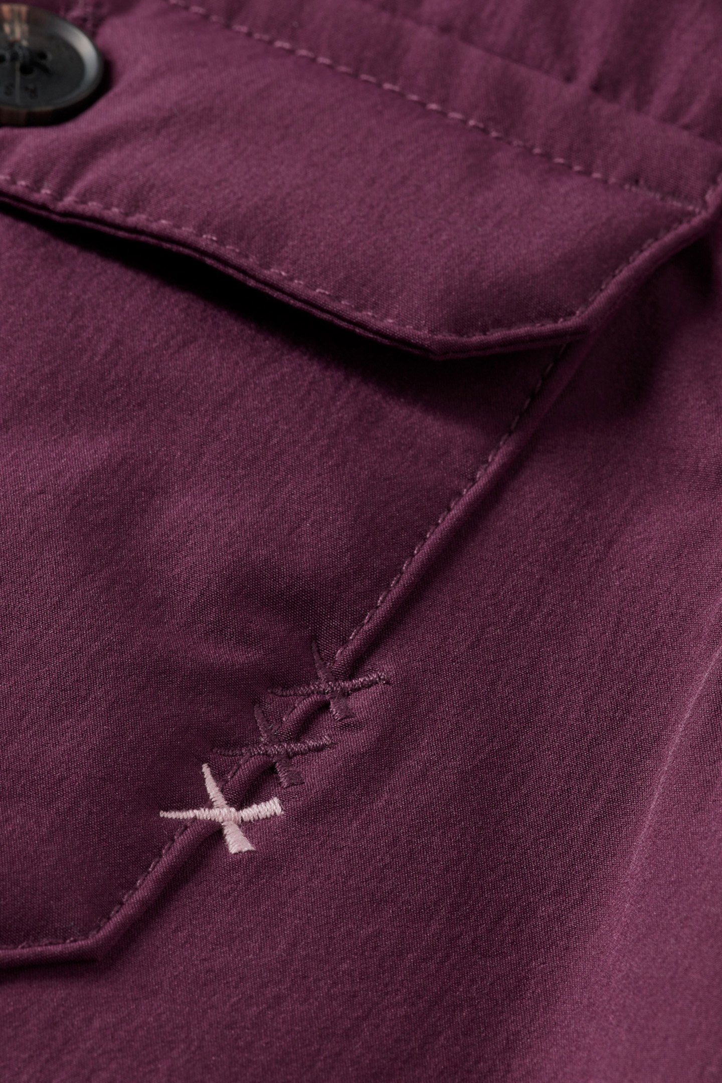 PADDED NYLON-BLEND OVERSHIRT DARK GRAPE 3