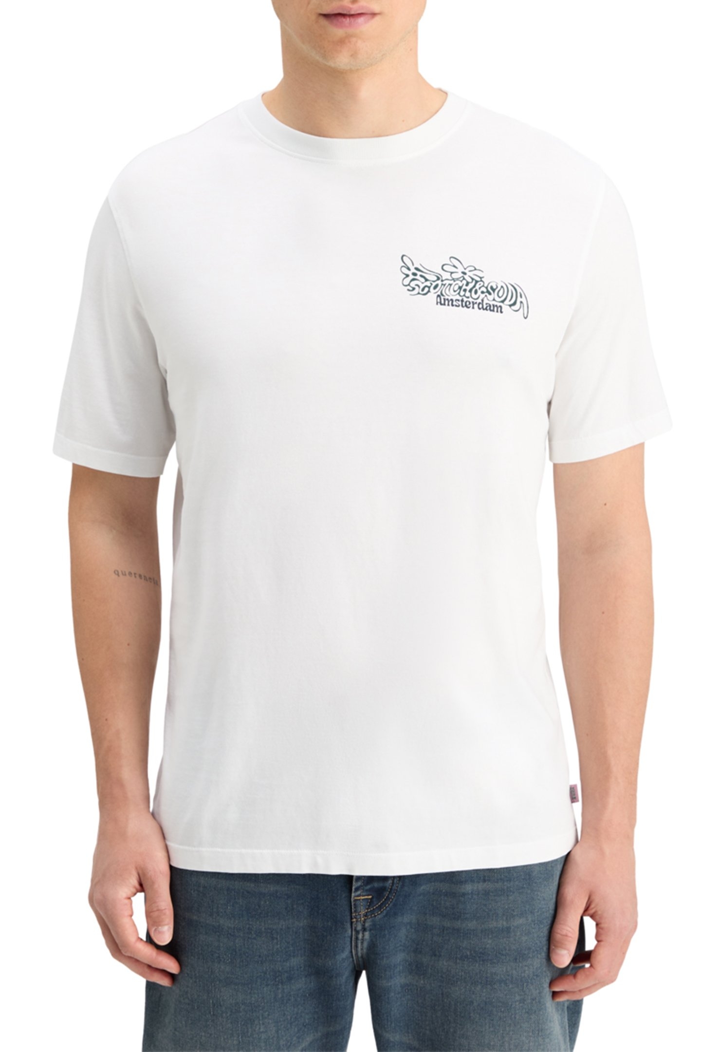 REGULAR FIT FRONT BACK ARTWORK T-SHIRT WHITE 1