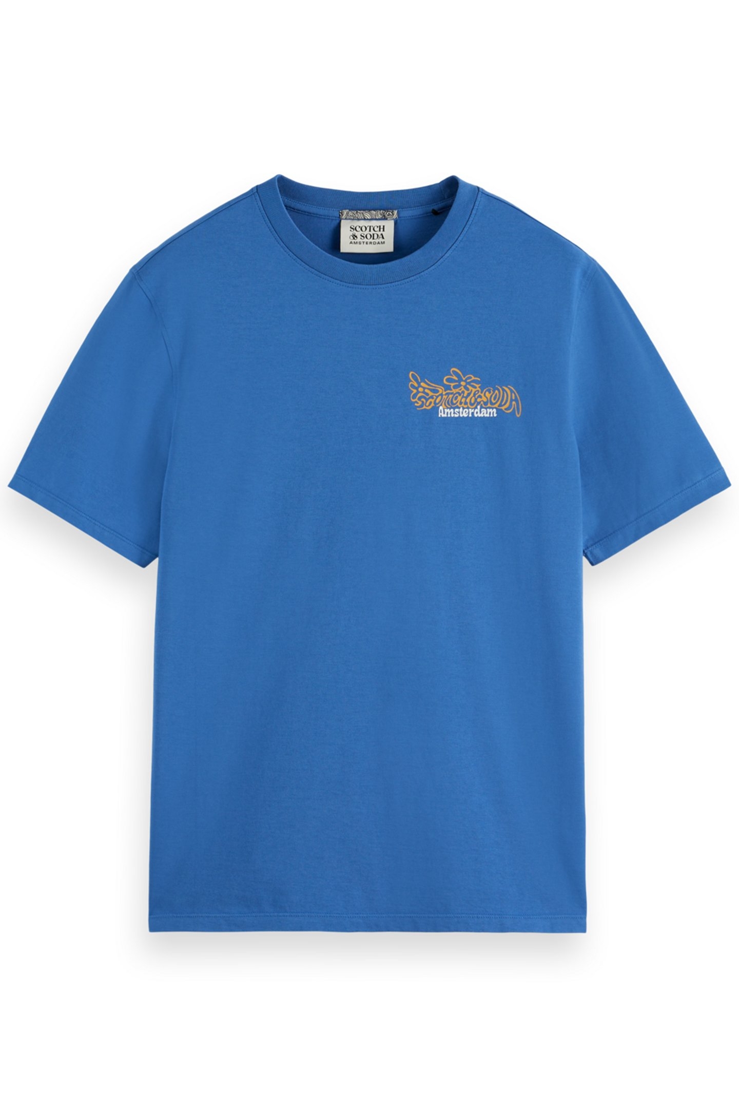 REGULAR FIT FRONT BACK ARTWORK T-SHIRT SMART BLUE 4