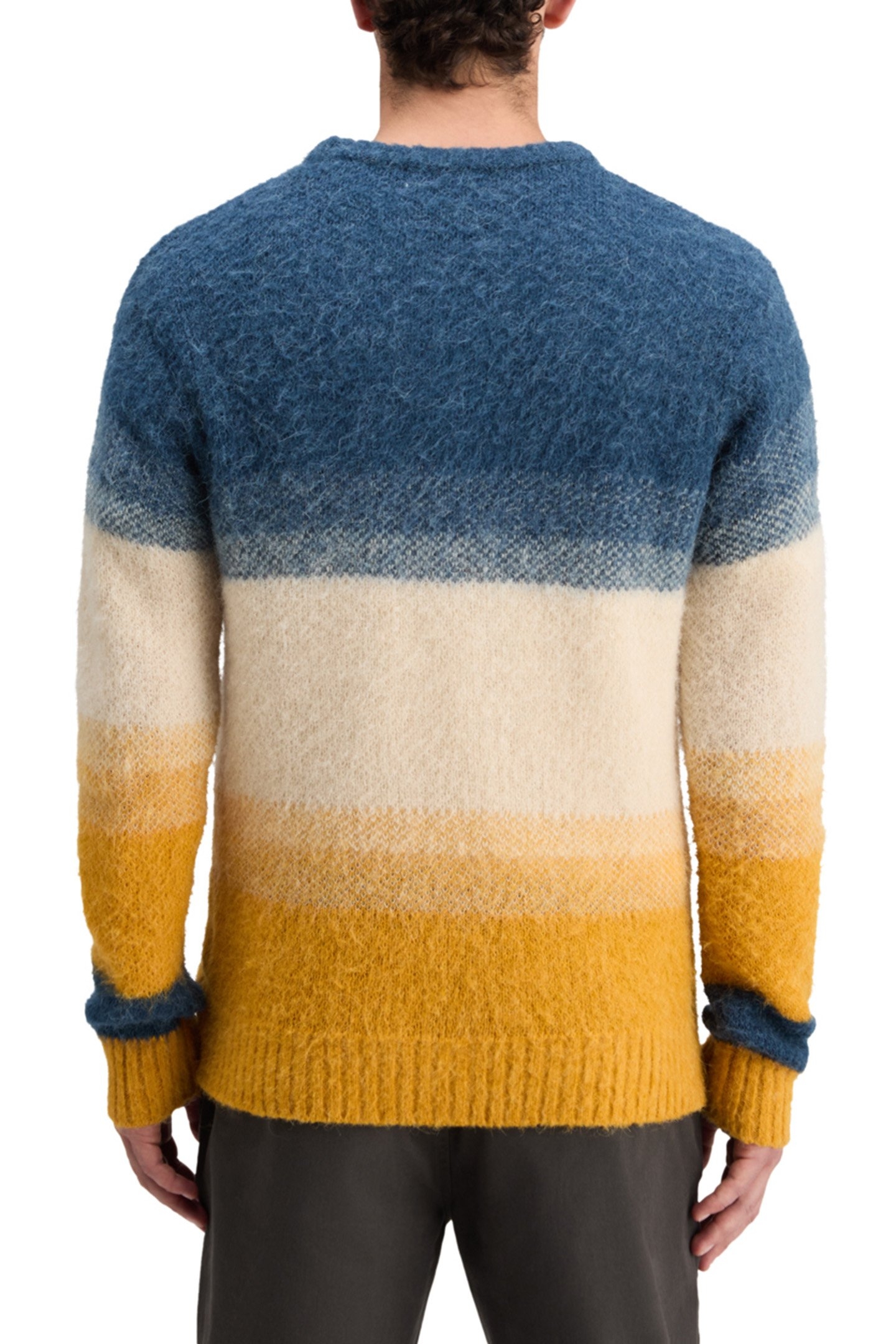 ALPACA WOOL-BLEND SWEATER YELLOW BLUE GRADIENT 2