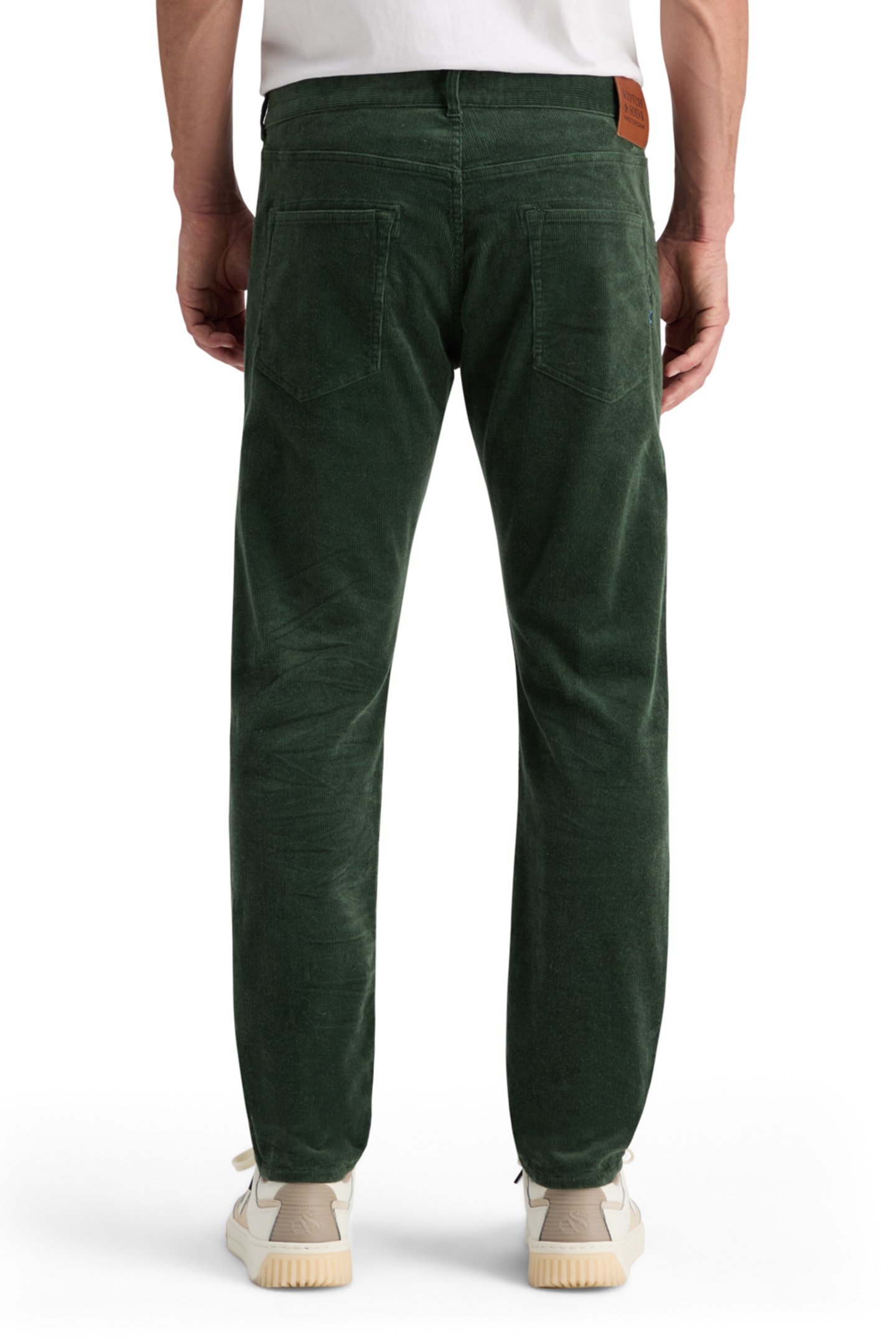 RALSTON 5 POCKET CORDUROY CHINO PINE GREEN 2