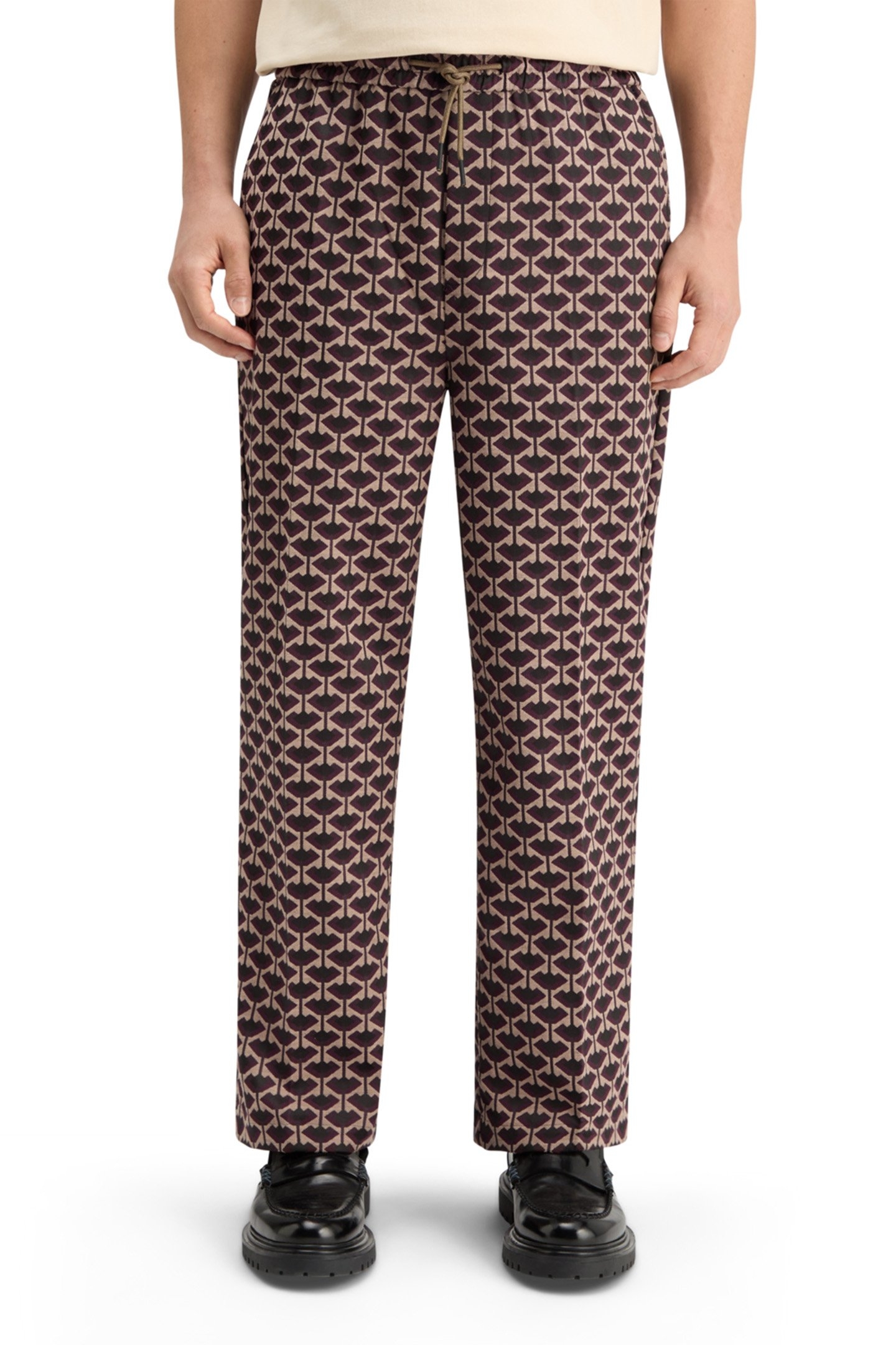 STRAIGHT FIT JACQUARD JOGGER GEO TULIP 1