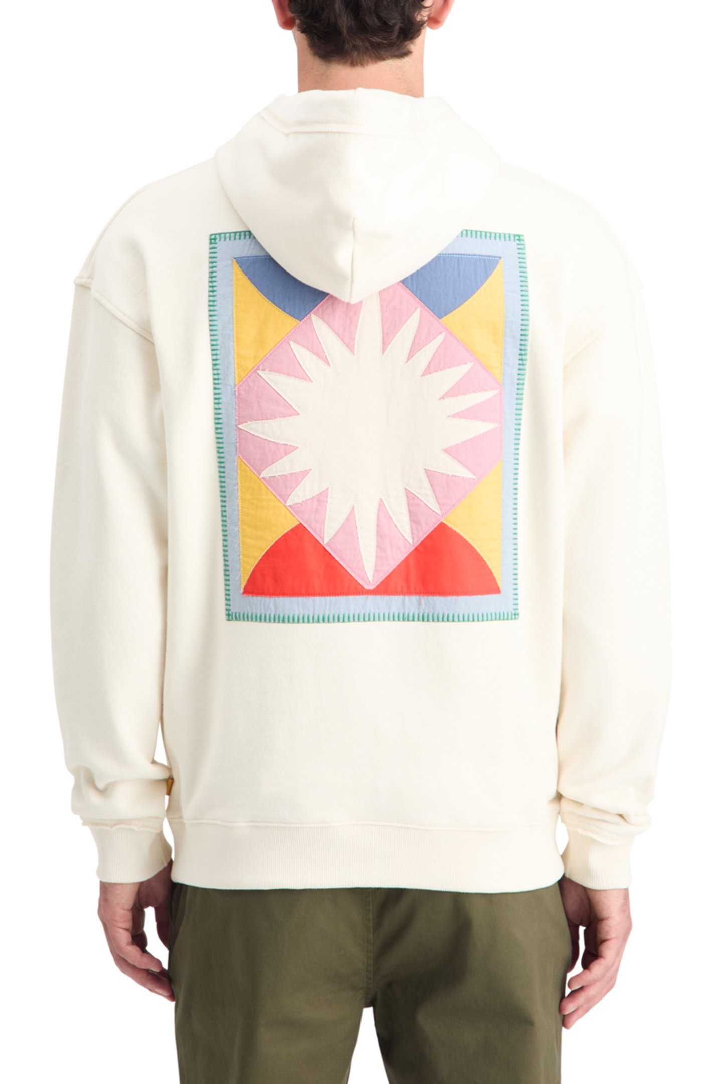 PATCHWORK APPLIQUE ARTWORK HOODIE SWAN 2