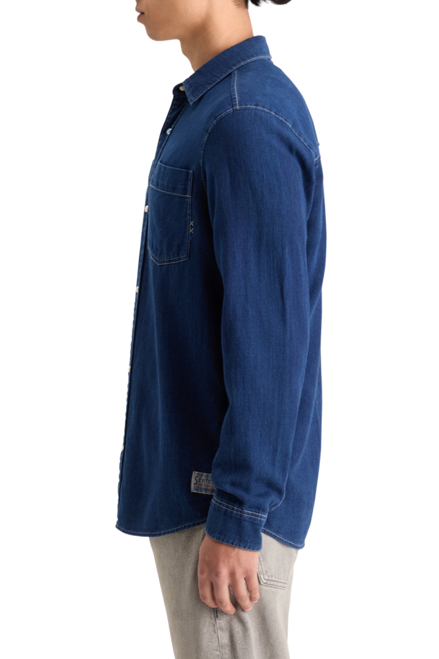 REGULAR FIT PREMIUM INDIGO TWILL WASHED SHIRT INDIGO 6