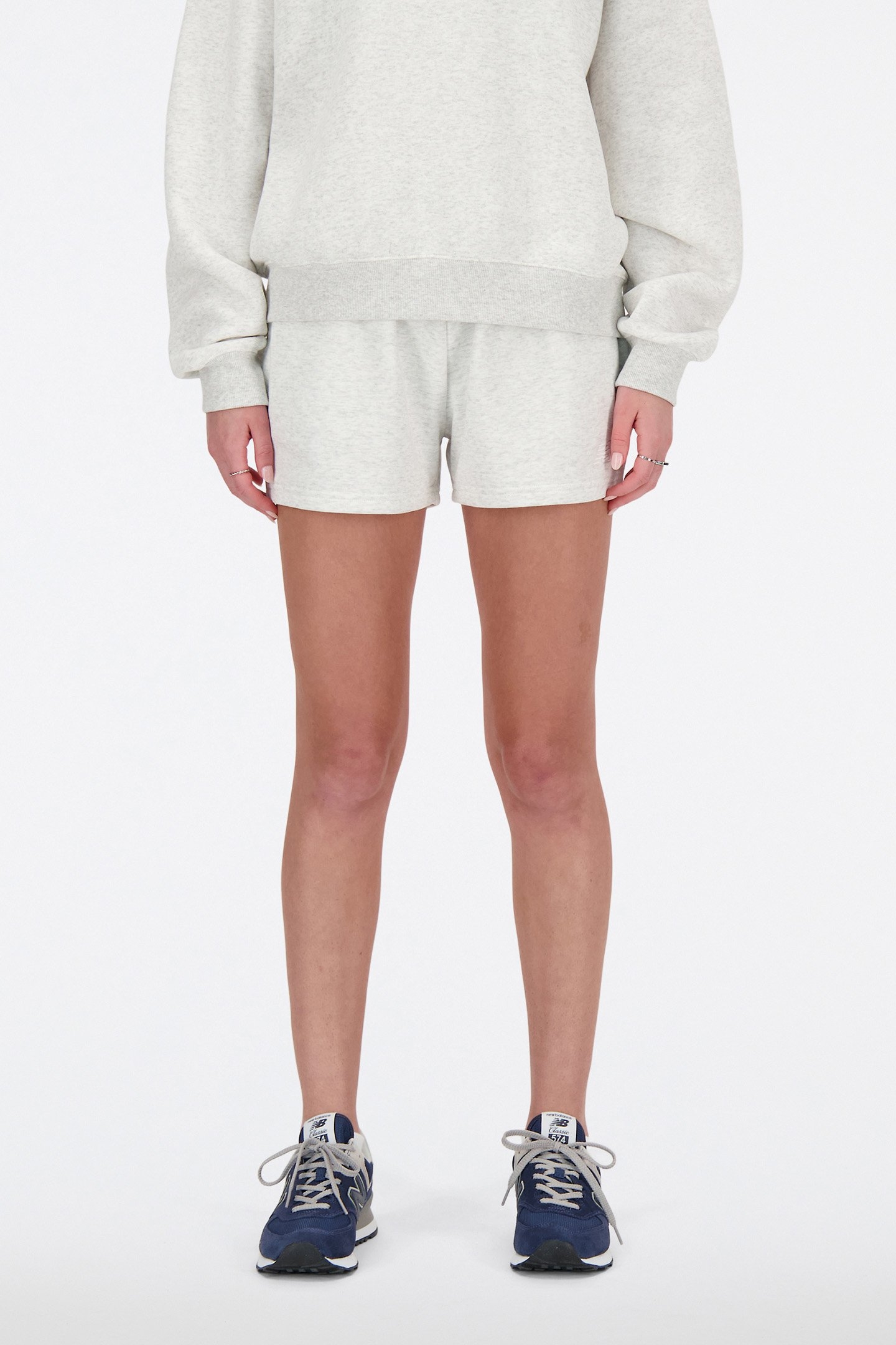 SWEAT SHORTS IN GREY MARL 1