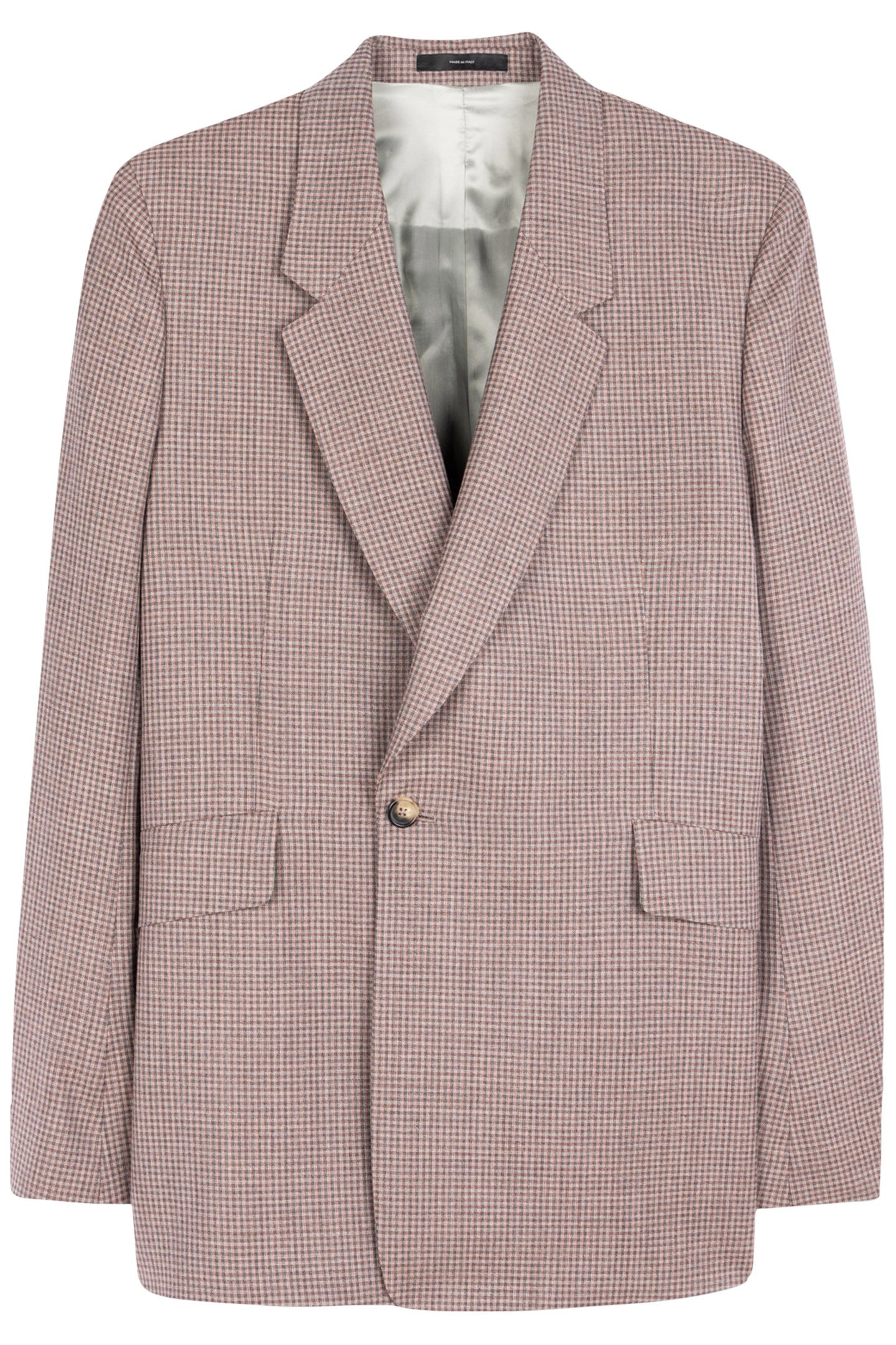 MENS 2 BUTTON JACKET BRICK RED 4