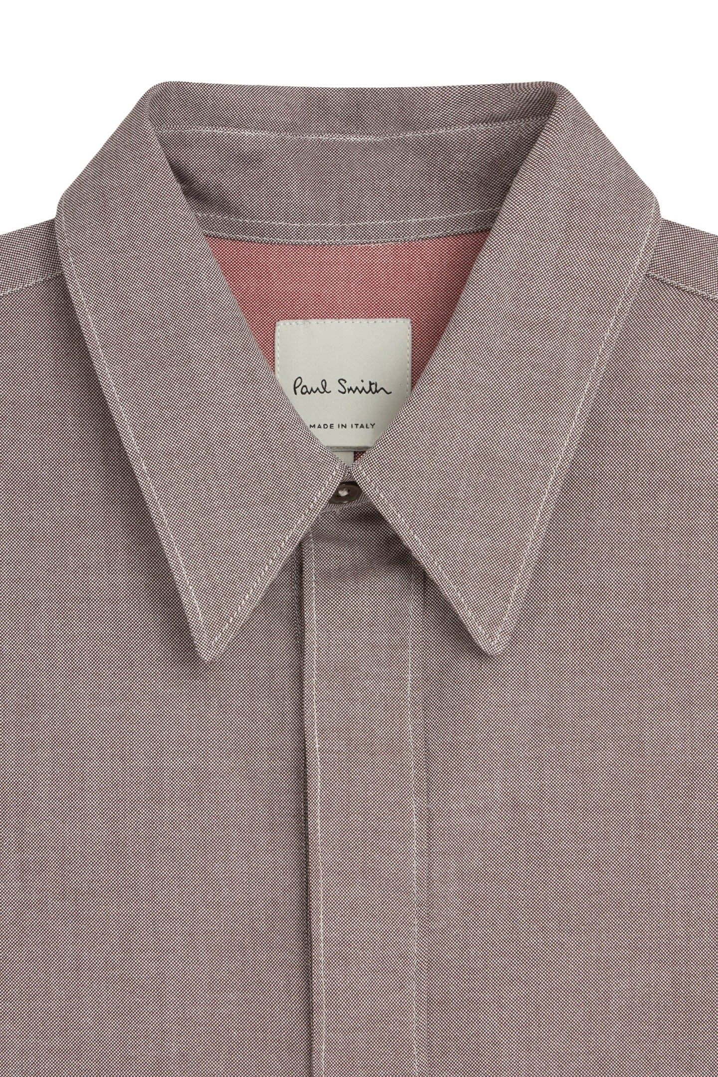 S/C TAILORED FIT SHIRT CHOCOLATE 2