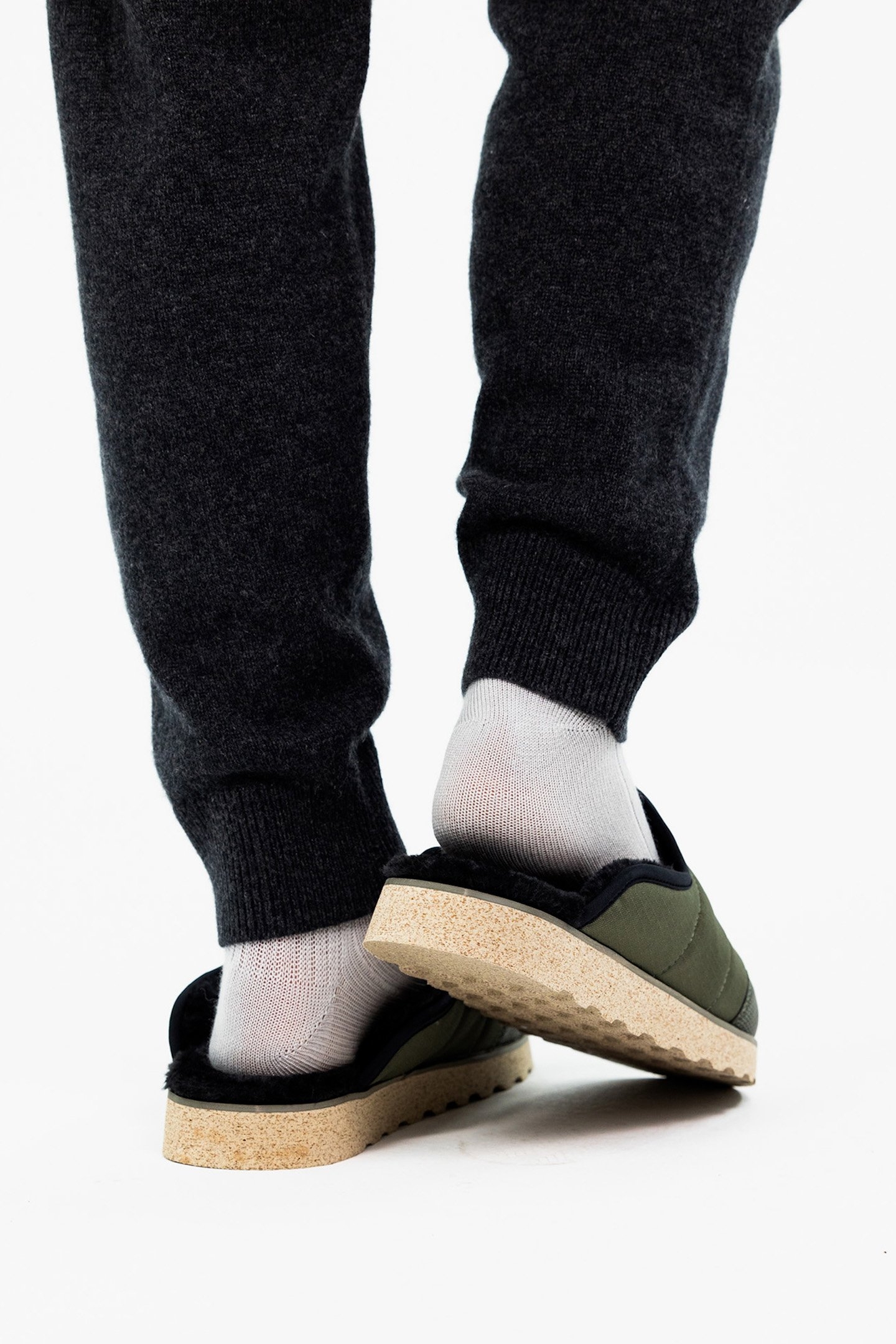 INDOOR SLIPPER OLIVE/BLACK 4