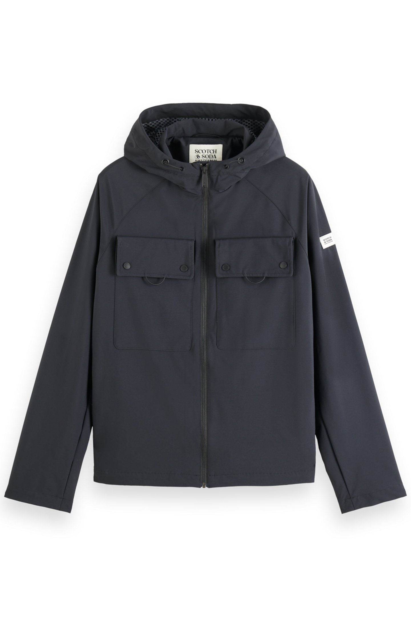 UTILITY HOODED SOFTSHELL JACKET BLACK 1