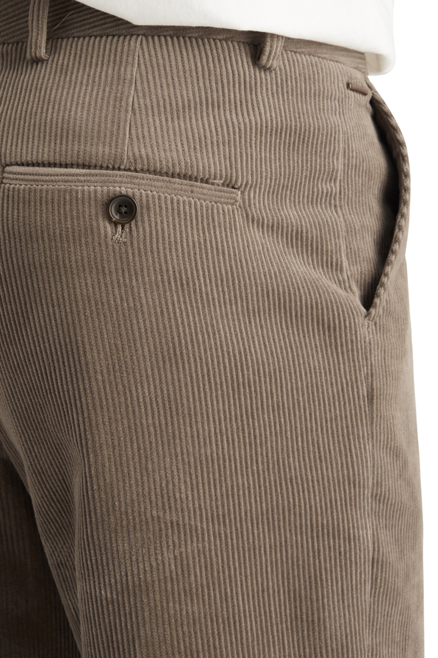 STRAIGHT FIT COTTON CORDUROY CHINO CAPPUCHINO 8