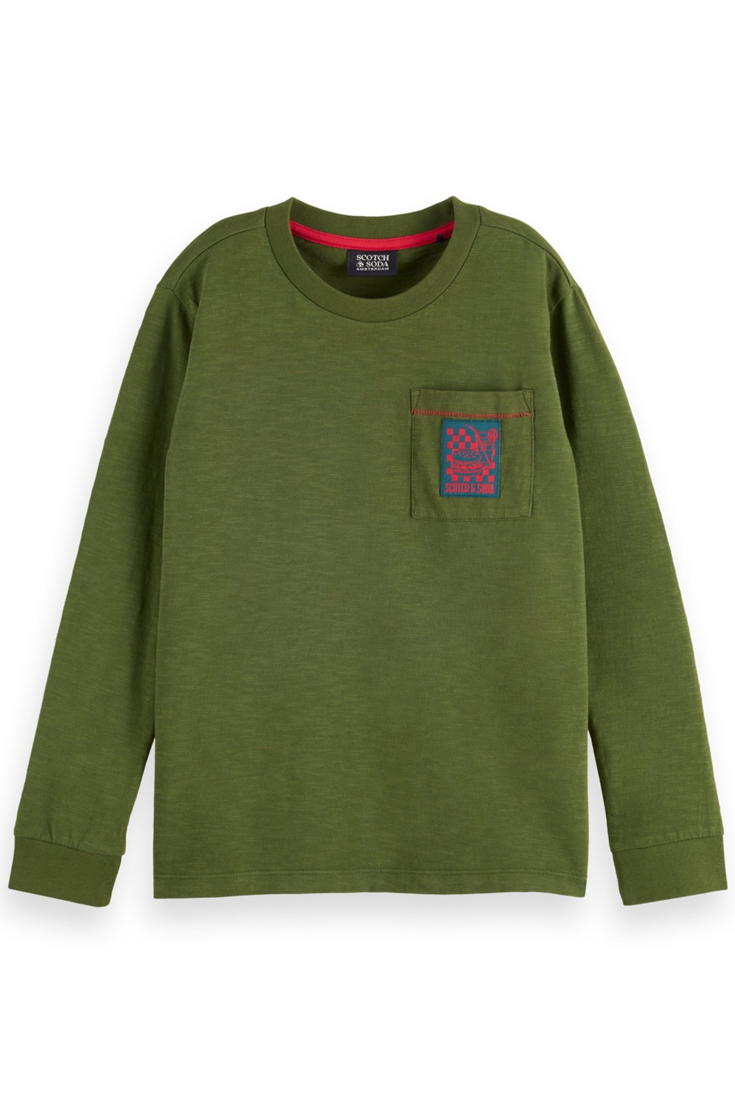 BOY RELAXED-FIT LONG-SLEEVED T-SHIRT MILITARY 1