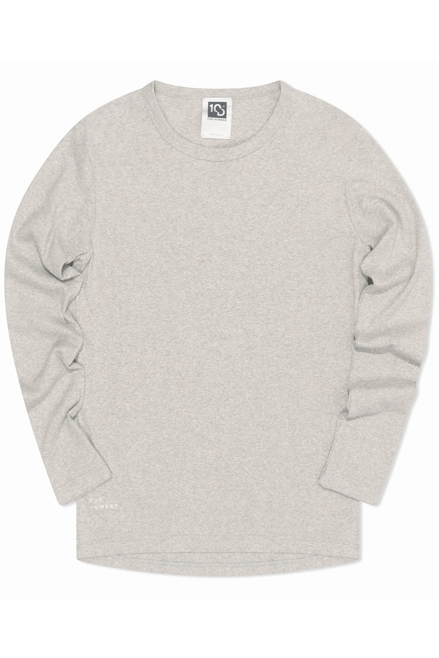 ALEX RIB JERSEY TEE LIGHT GREY MELEE 3