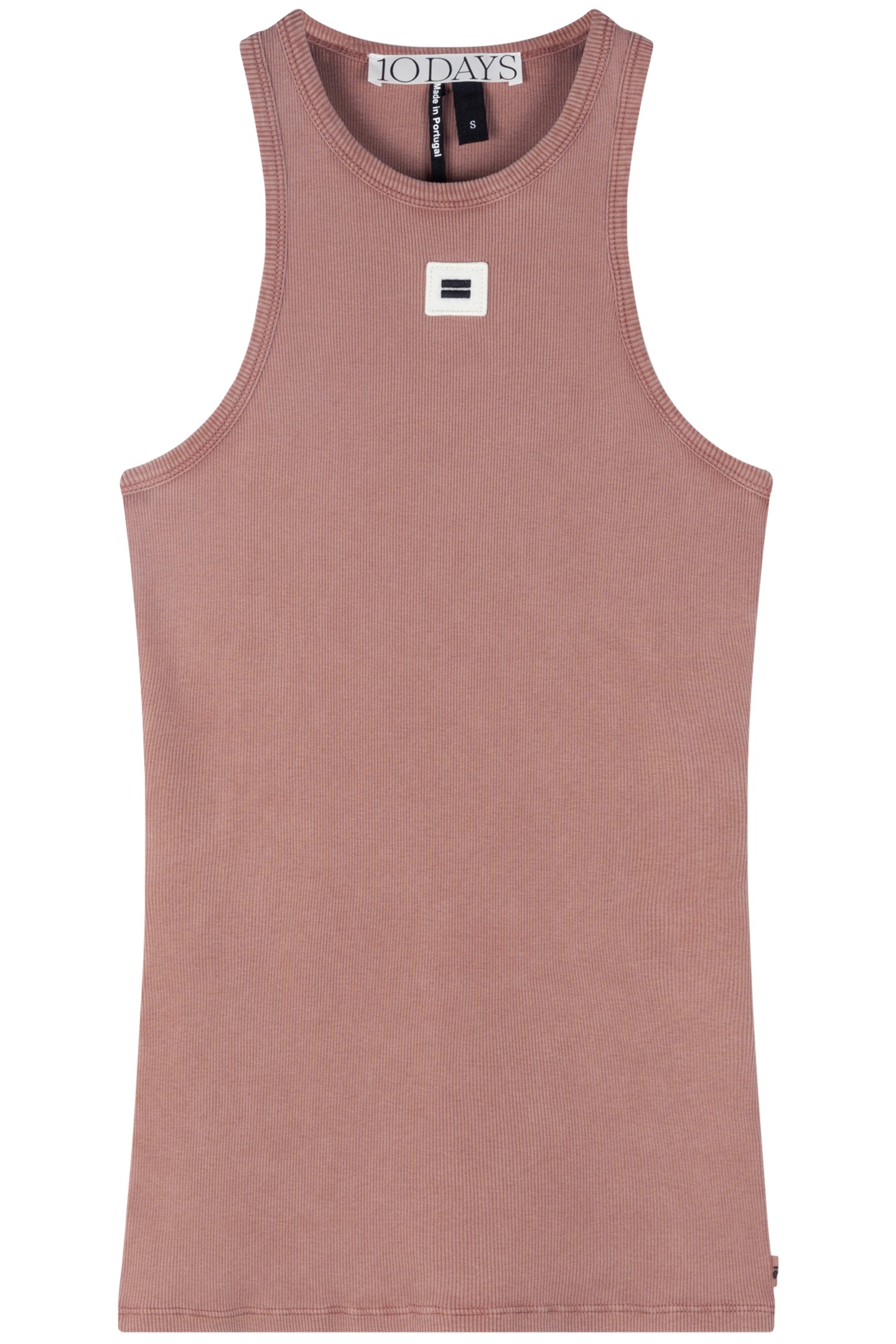 TANK TOP RIB SADDLE BROWN 4