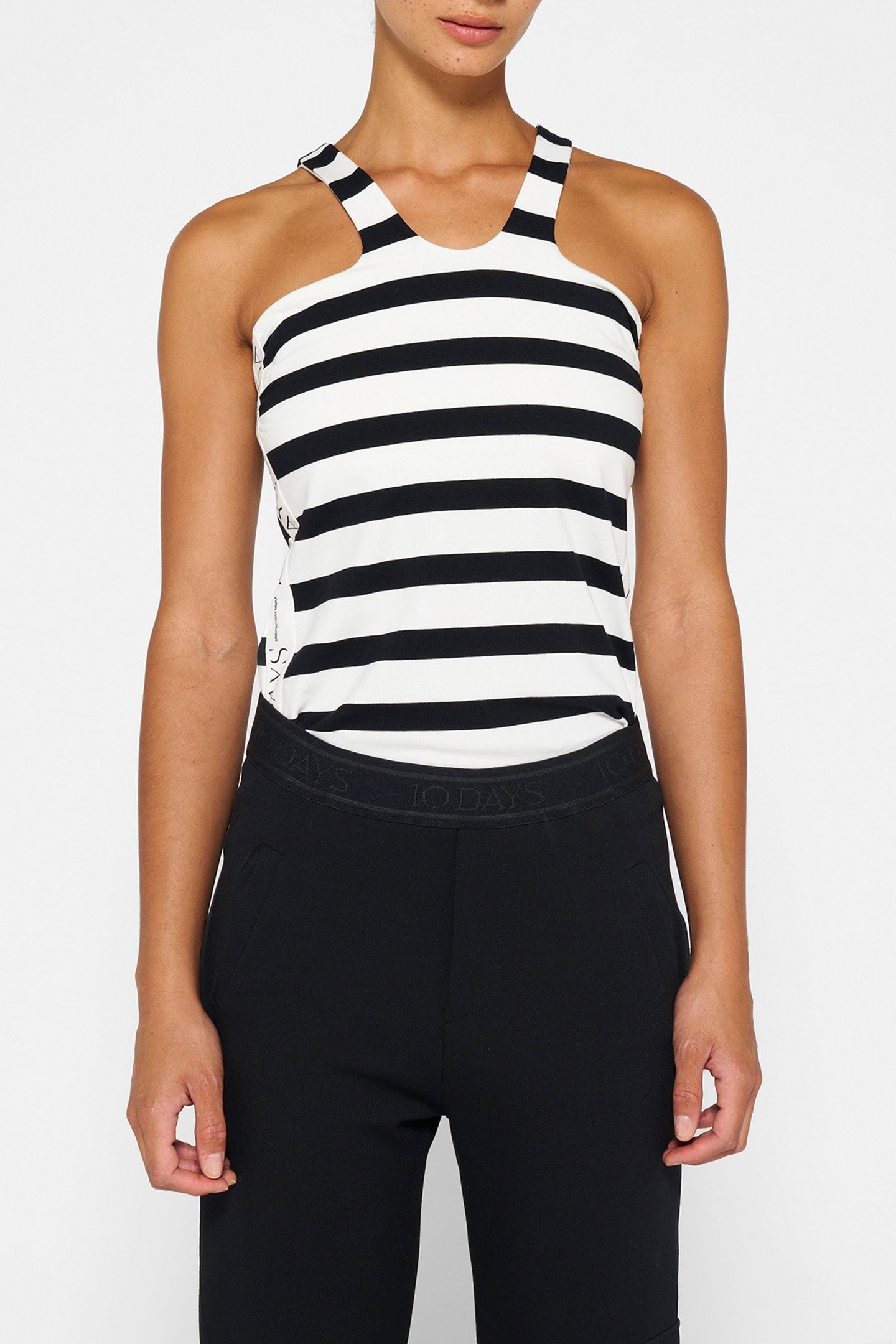 SPORTY WRAPPER STRIPES ECRU/BLACK 1