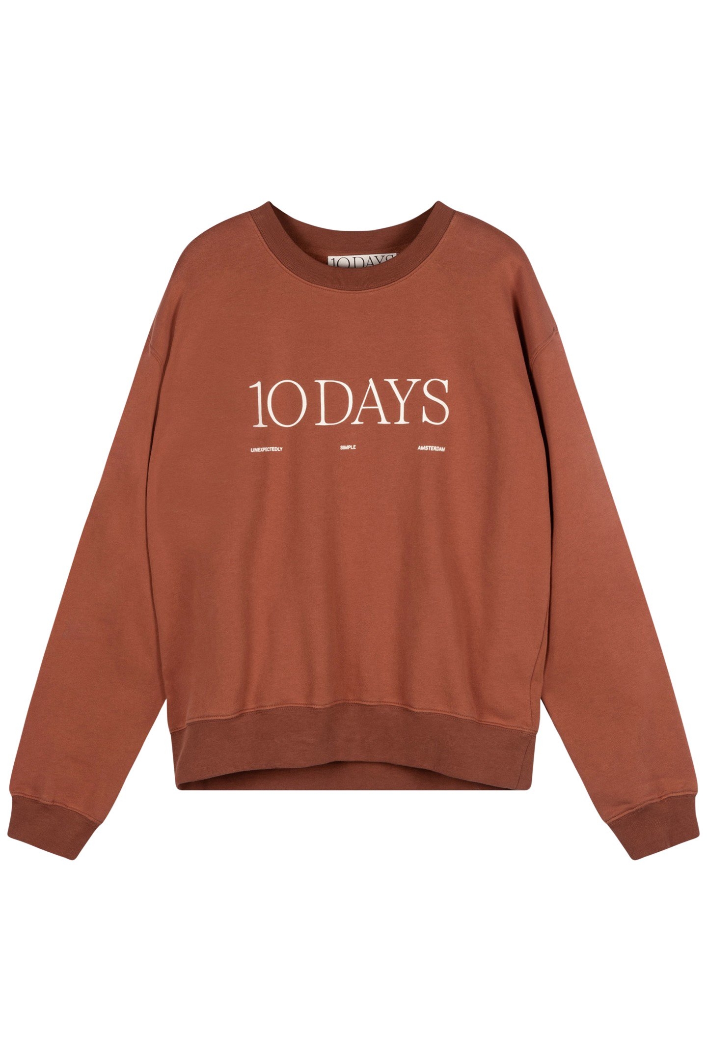 LOGO SWEATER SADDLE BROWN 4