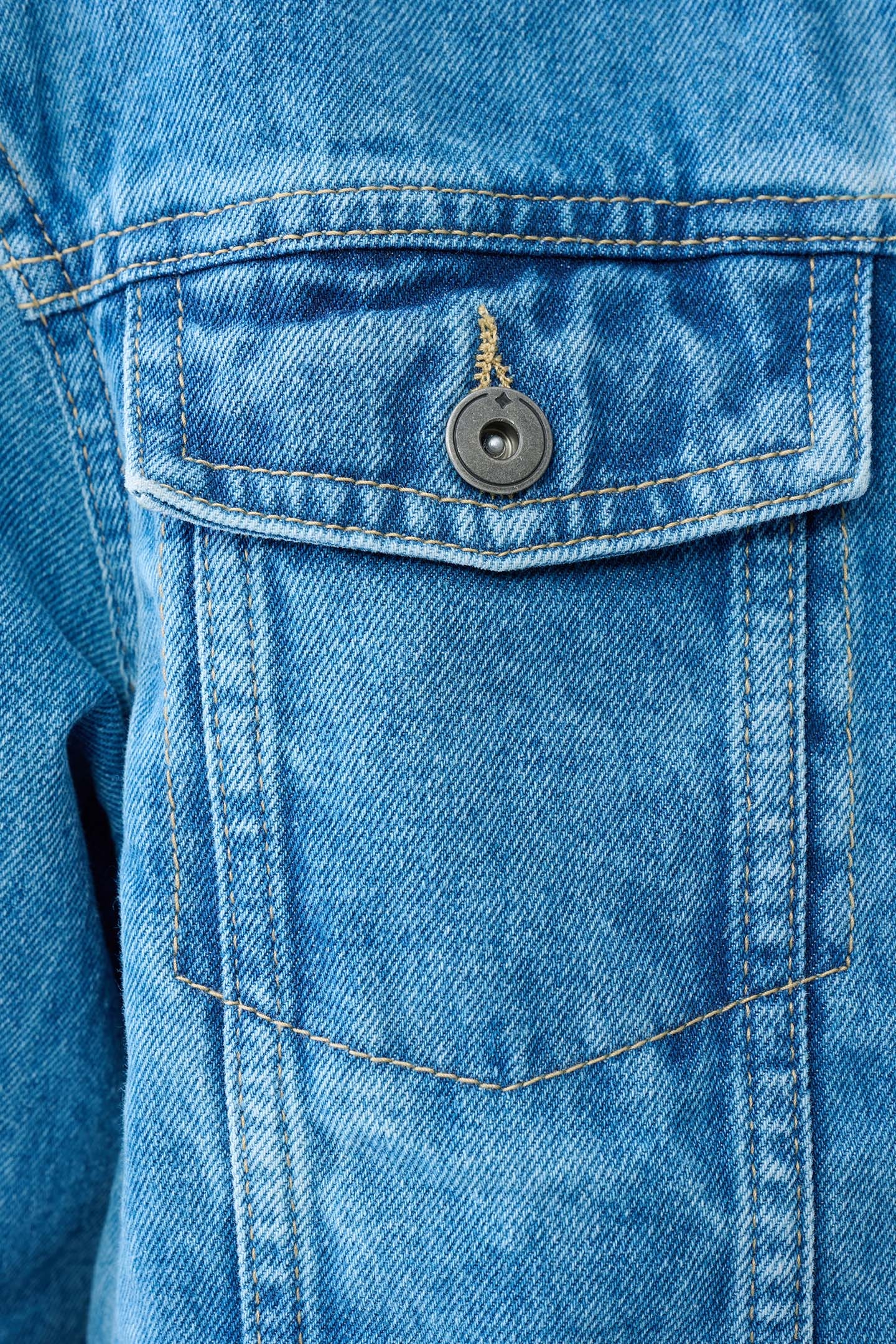 BAM-SBSNESSENTIAL DENIM JACKET MEDIUMSTONE 7