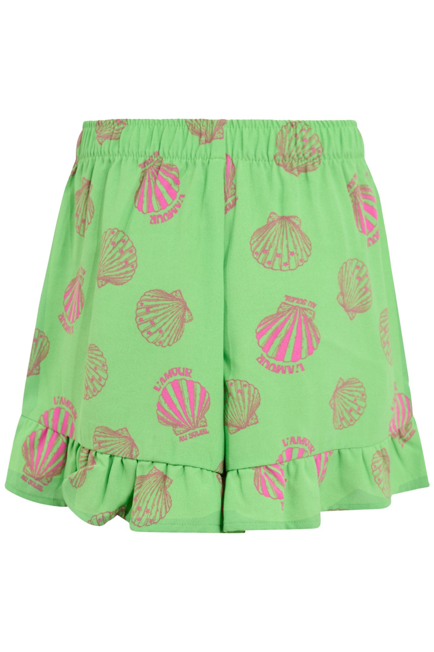 GAM-SBSHELL GREEN RUFFLE SHORT GREEN 4