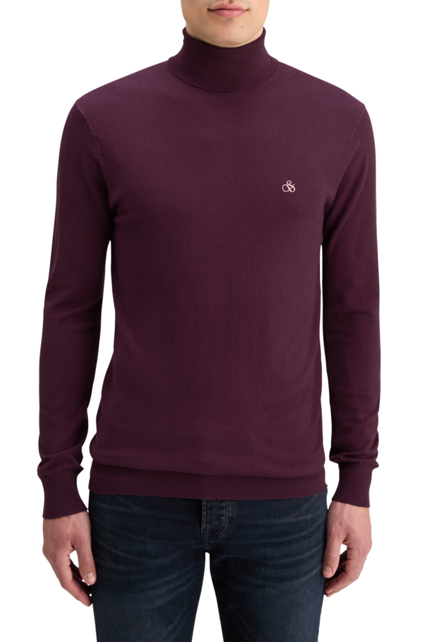 TURTLENECK VISCOSE SWEATER BERRY 1
