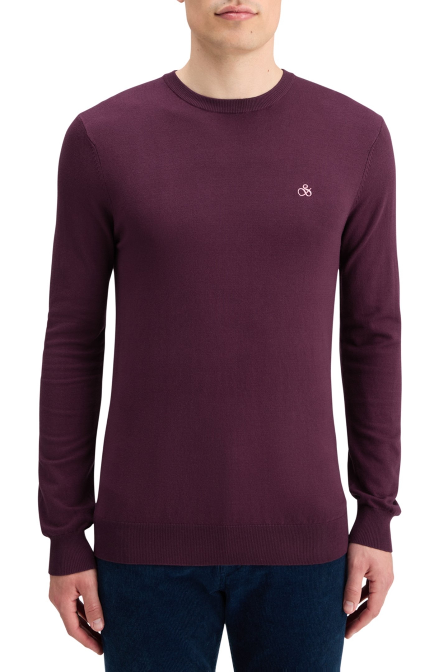 ESSENTIAL VISCOSE SWEATER BERRY 1