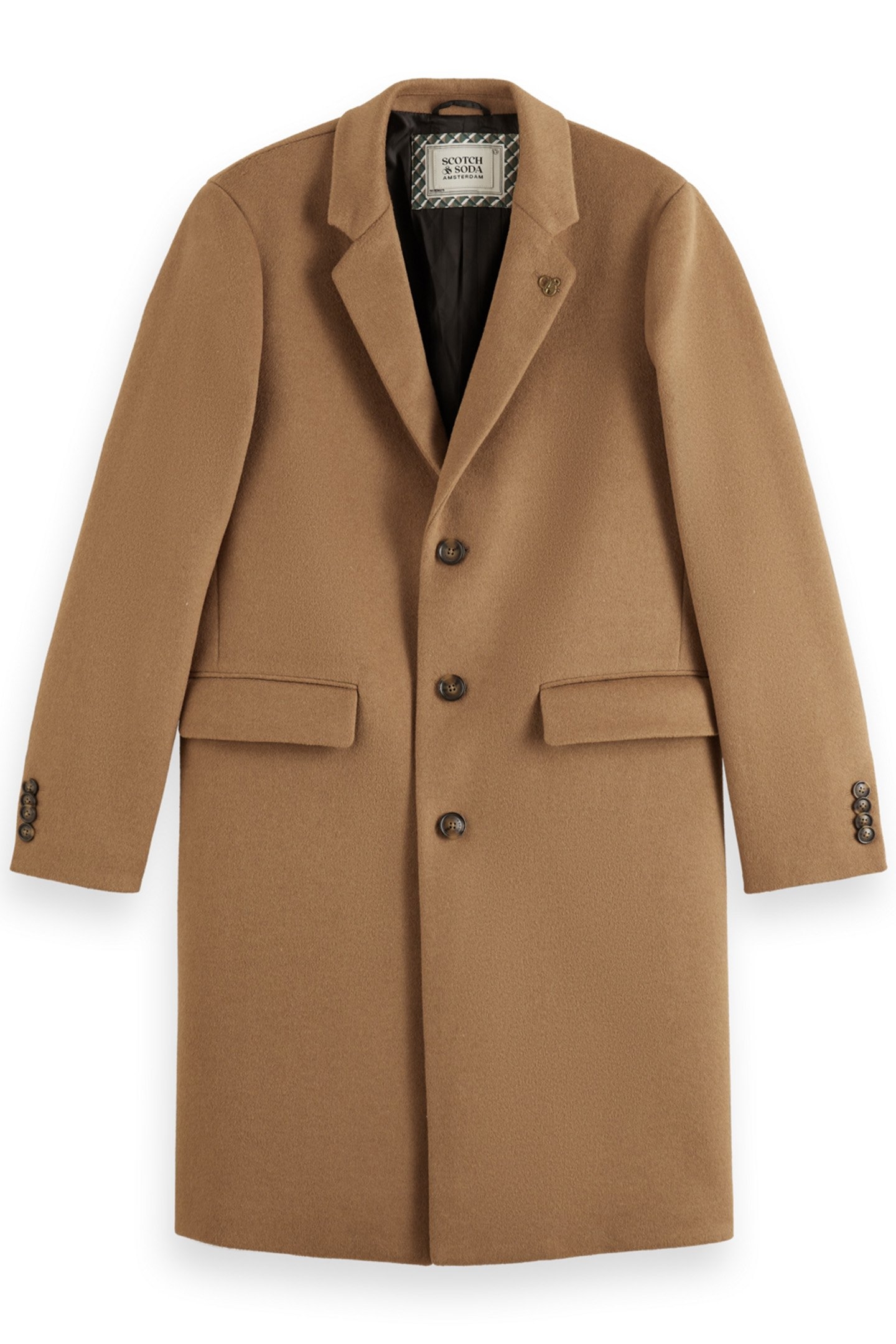 WOOL CLASSIC OVERCOAT CAMEL 3