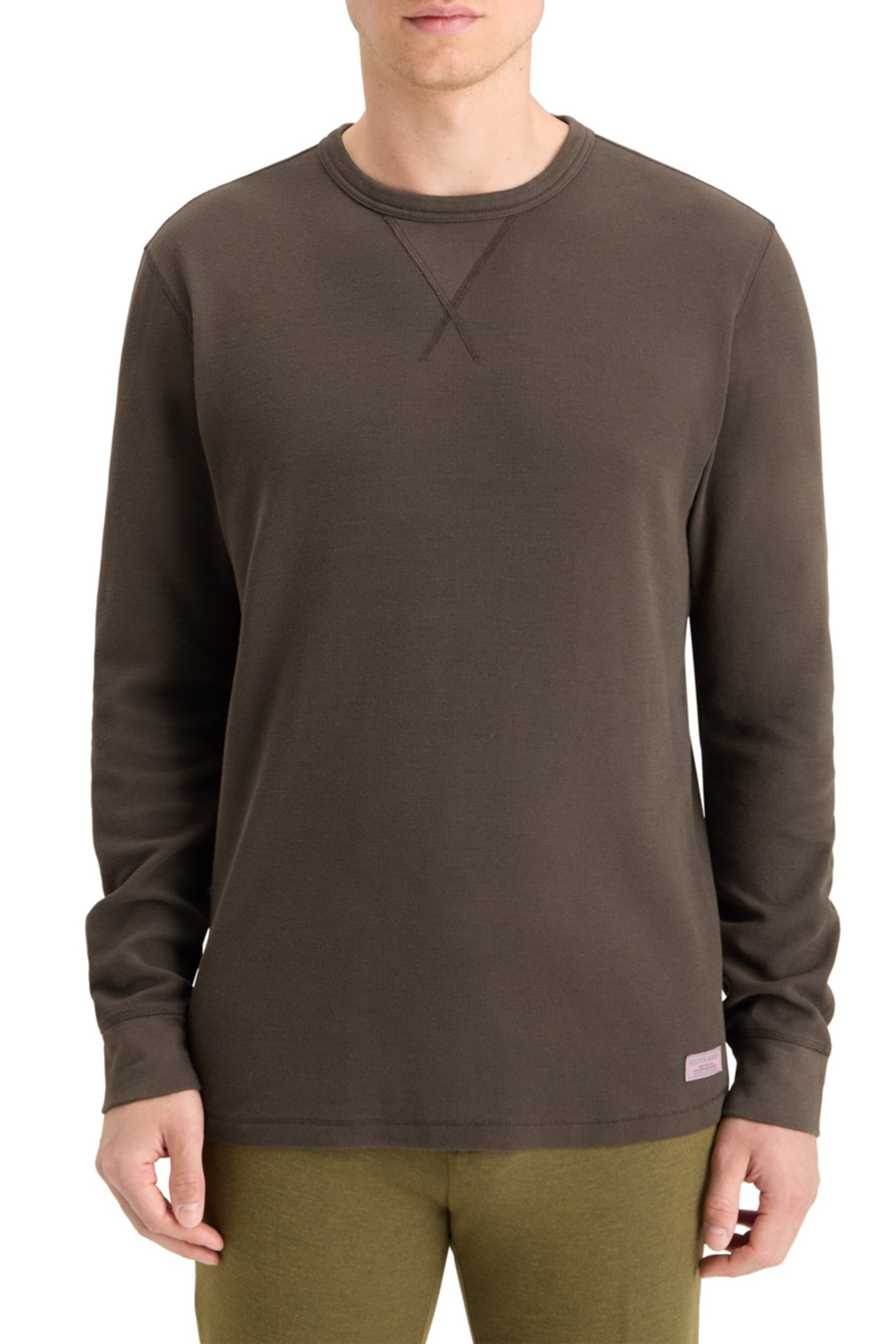 WAFFLE T-SHIRT LS COFFEE 1