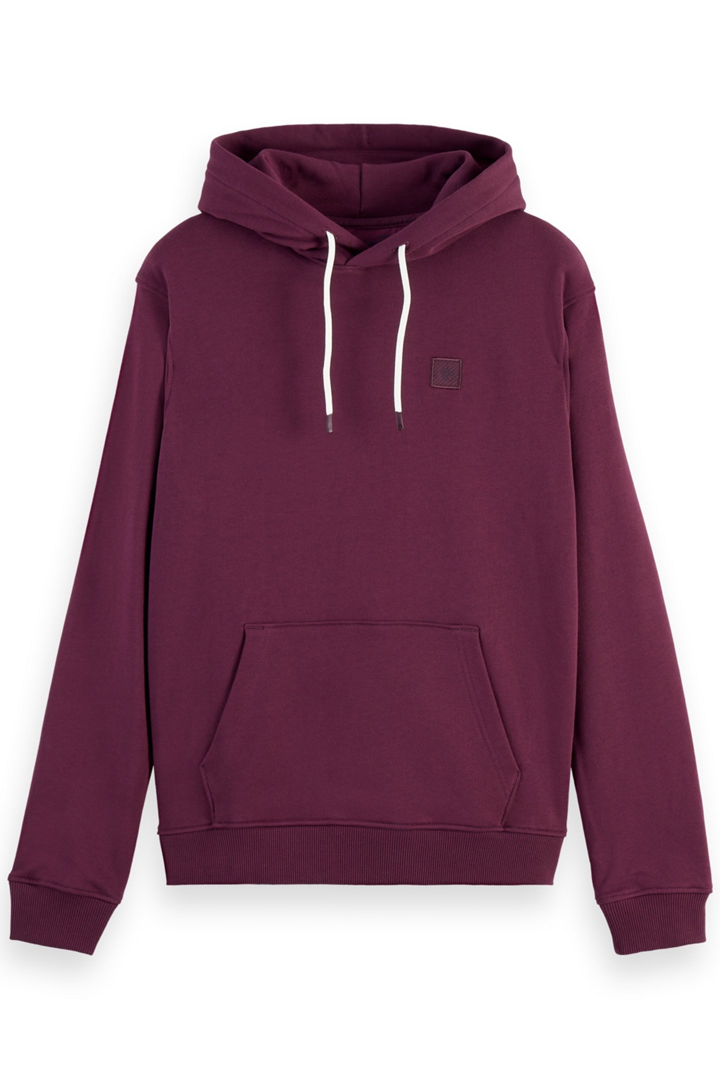 ESSENTIAL LOGO BADGE HOODIE DARK GRAPE 4