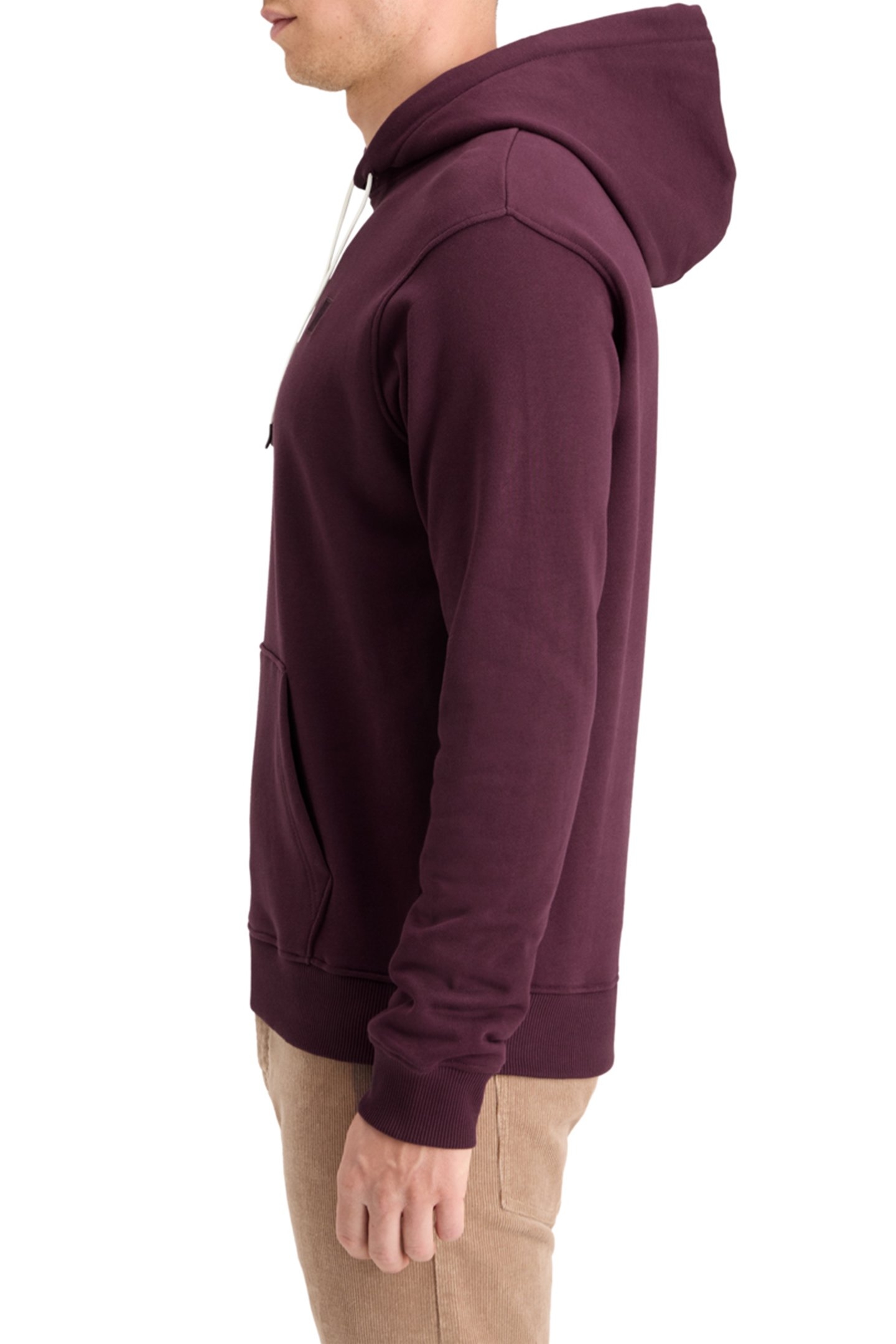 ESSENTIAL LOGO BADGE HOODIE DARK GRAPE 6