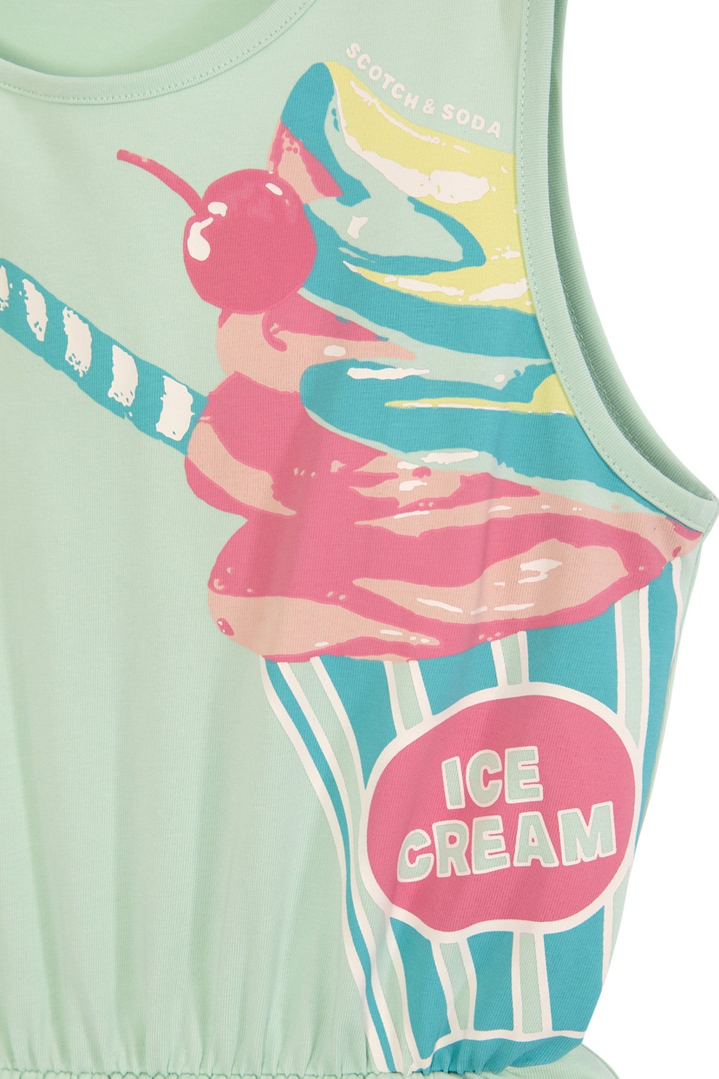 GIRLS S&S SEPARATES FASHION DRESS LIGHT PASTEL GREEN 3